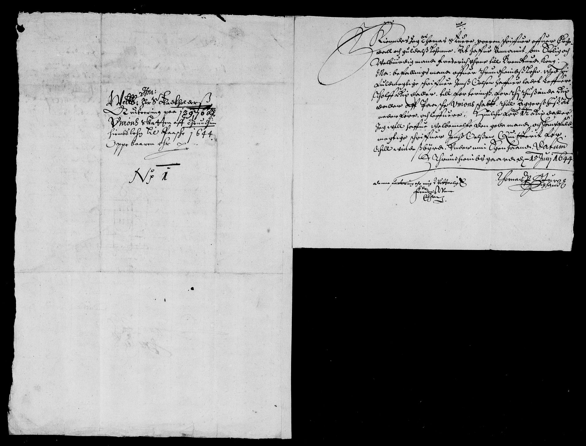 Rentekammeret inntil 1814, Reviderte regnskaper, Lensregnskaper, RA/EA-5023/R/Rb/Rbw/L0079: Trondheim len, 1643-1644