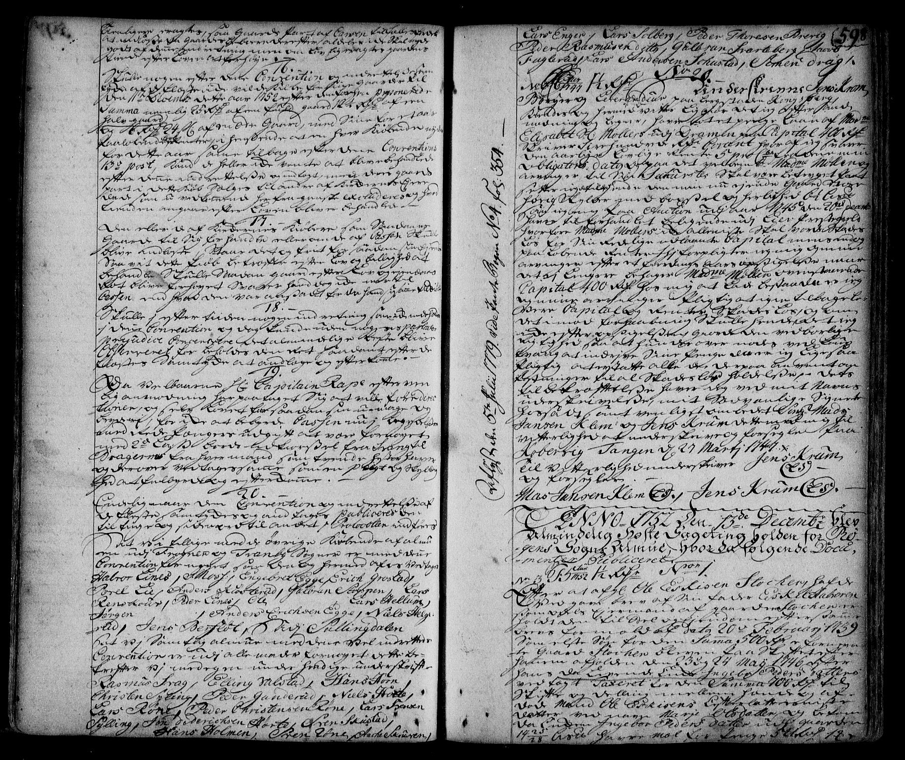 Lier, Røyken og Hurum sorenskriveri, AV/SAKO-A-89/G/Ga/Gaa/L0002: Pantebok nr. II, 1725-1755, s. 598