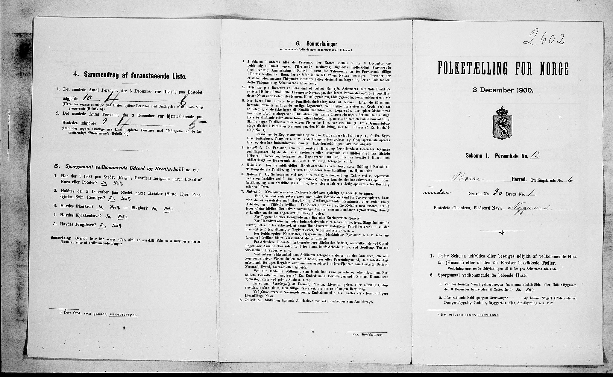 RA, Folketelling 1900 for 0717 Borre herred, 1900, s. 1100