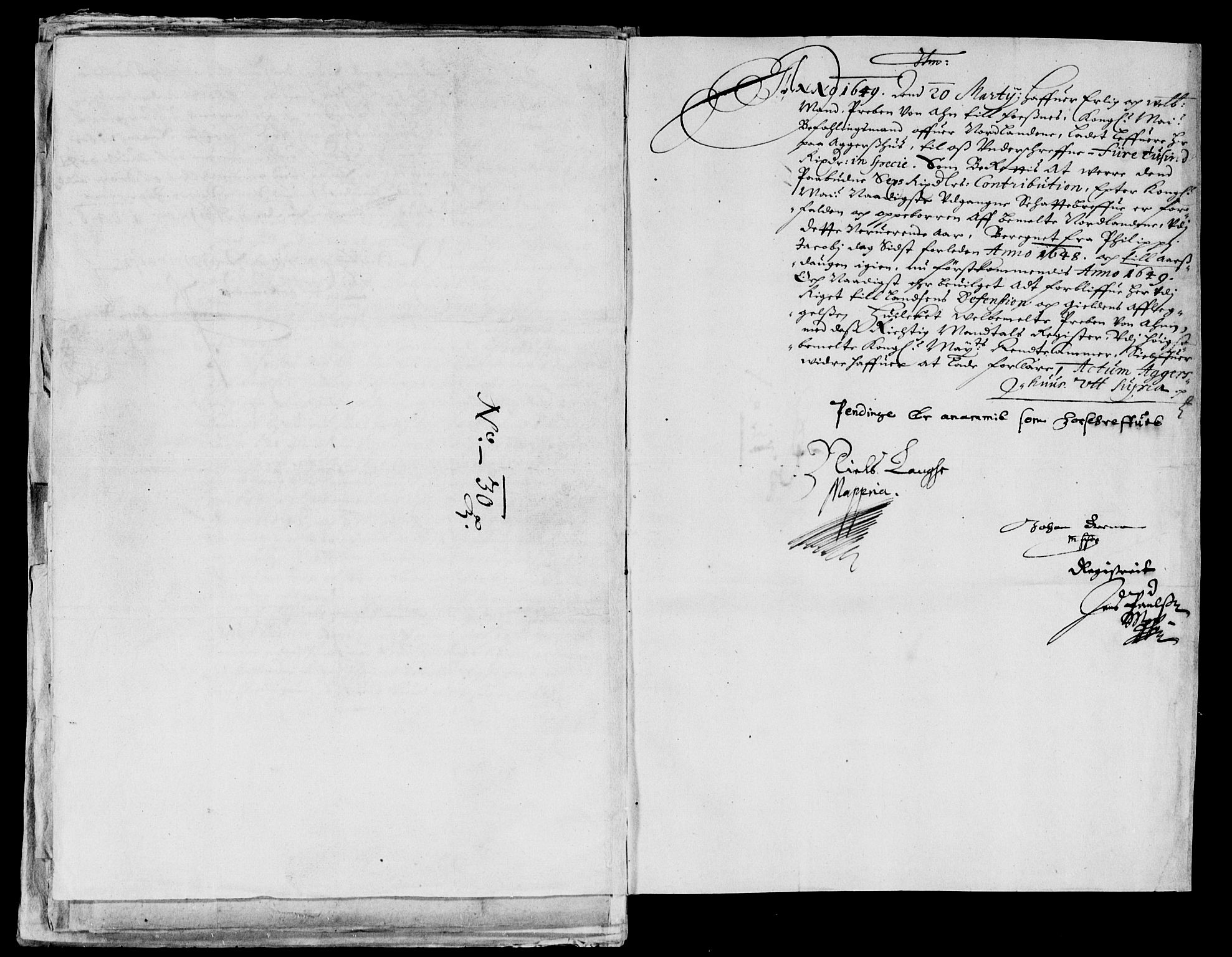 Rentekammeret inntil 1814, Reviderte regnskaper, Lensregnskaper, AV/RA-EA-5023/R/Rb/Rbz/L0035: Nordlandenes len, 1642-1650