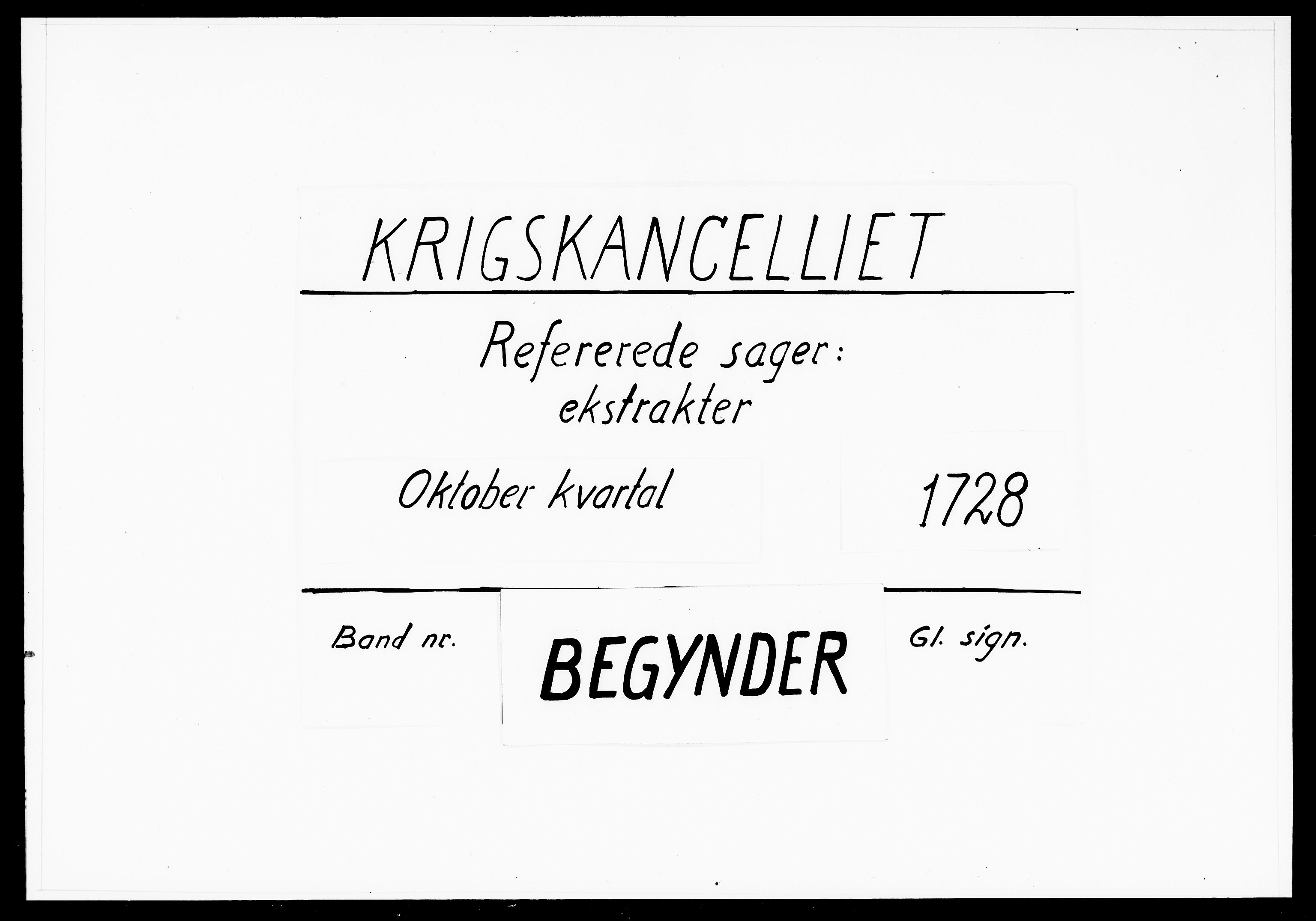 Krigskollegiet, Krigskancelliet, DRA/A-0006/-/1087-1090: Refererede sager, 1728, s. 246