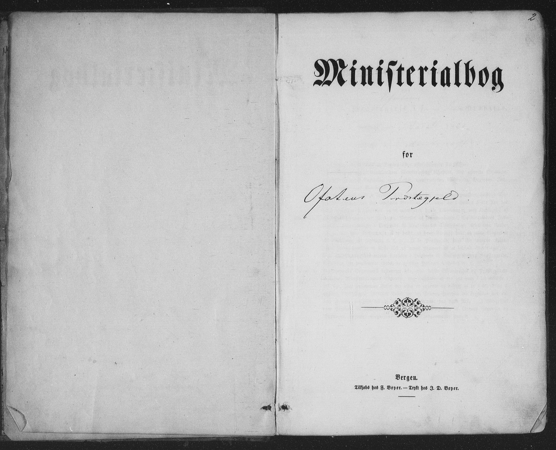 Ministerialprotokoller, klokkerbøker og fødselsregistre - Nordland, AV/SAT-A-1459/863/L0896: Ministerialbok nr. 863A08, 1861-1871, s. 2