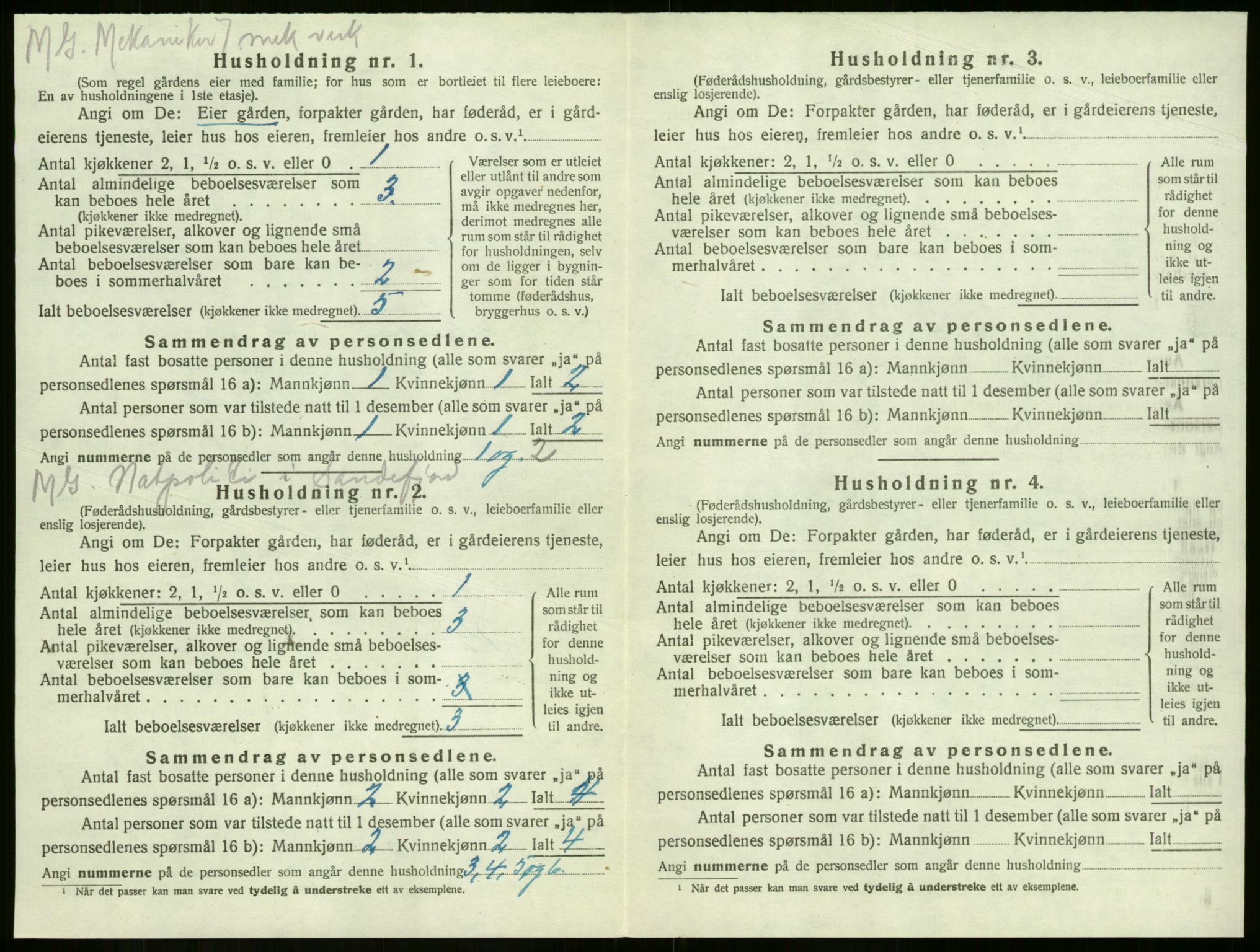 SAKO, Folketelling 1920 for 0724 Sandeherred herred, 1920, s. 2603