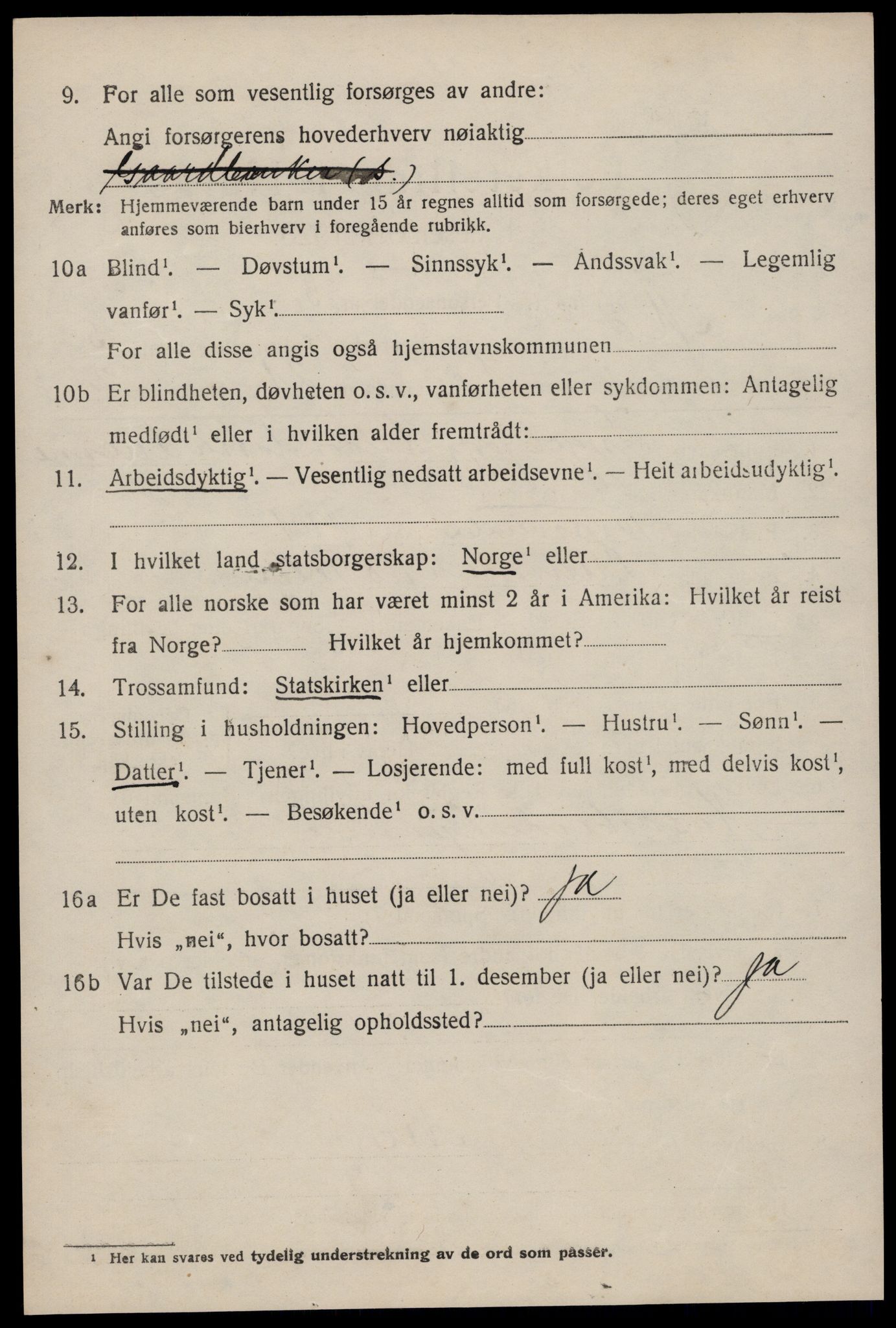 SAKO, Folketelling 1920 for 0832 Mo herred, 1920, s. 1999