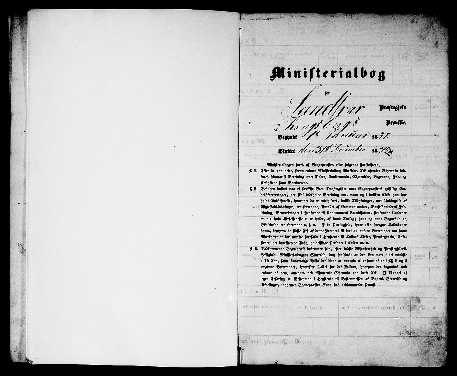 Sandsvær kirkebøker, AV/SAKO-A-244/G/Ga/L0005: Klokkerbok nr. I 5, 1857-1873