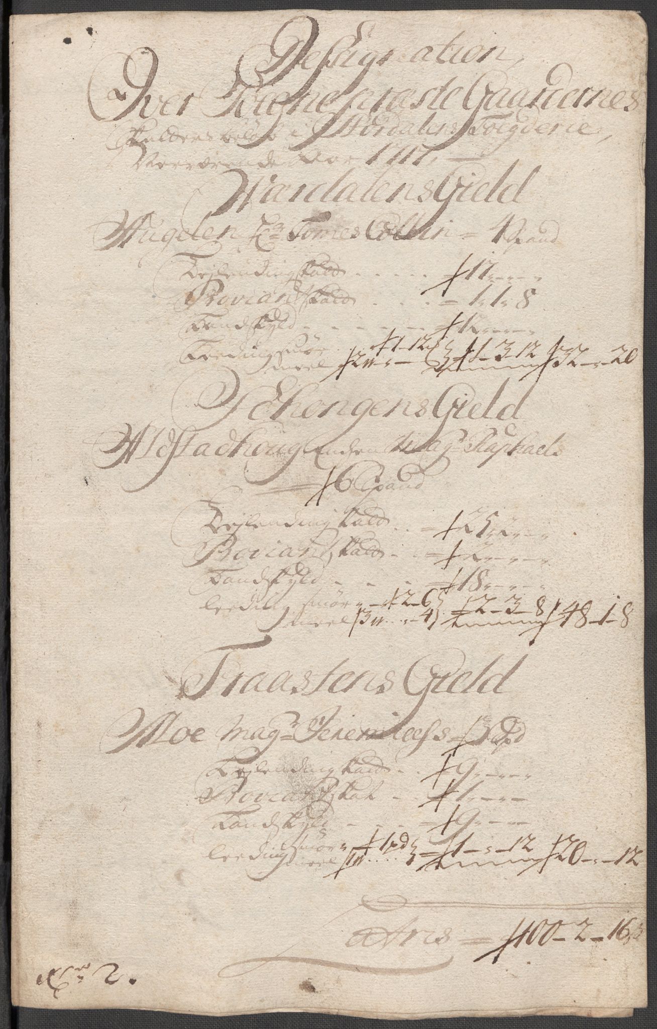 Rentekammeret inntil 1814, Reviderte regnskaper, Fogderegnskap, AV/RA-EA-4092/R62/L4207: Fogderegnskap Stjørdal og Verdal, 1717, s. 245