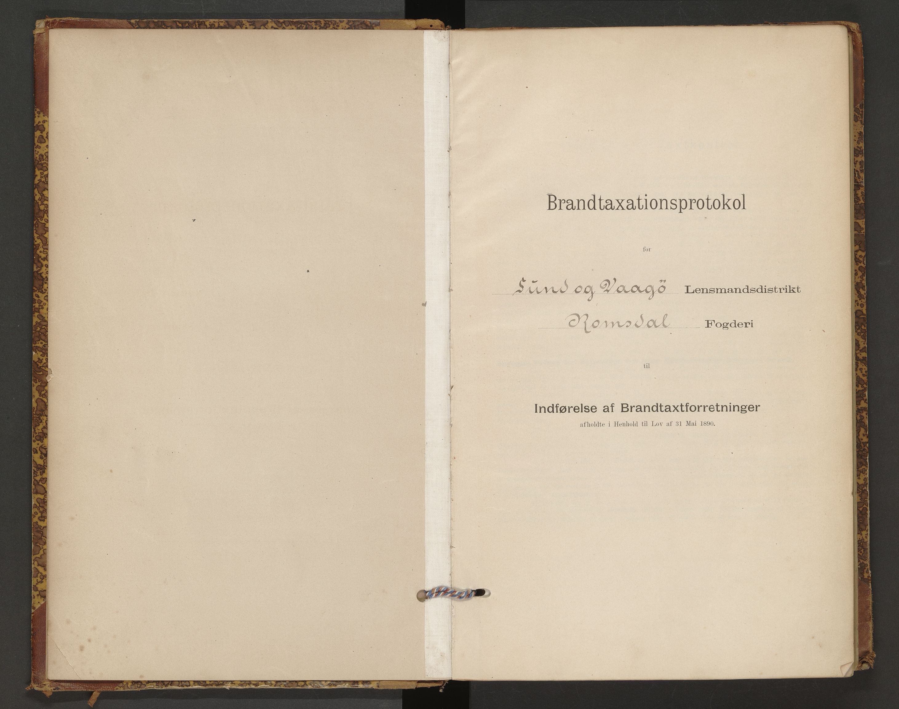 Norges Brannkasse Vågøy og Sund, AV/SAT-A-5504/Fb/L0001: Branntakstprotokoll, 1894-1905