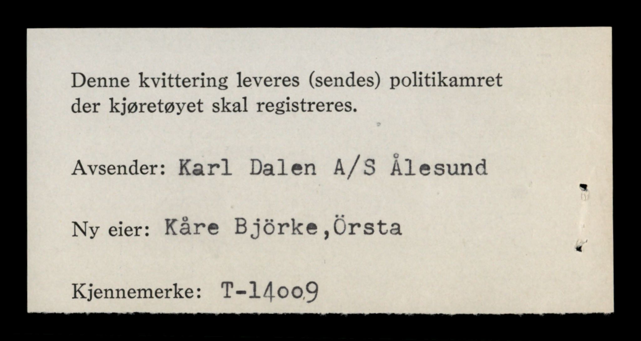 Møre og Romsdal vegkontor - Ålesund trafikkstasjon, AV/SAT-A-4099/F/Fe/L0042: Registreringskort for kjøretøy T 13906 - T 14079, 1927-1998, s. 1468