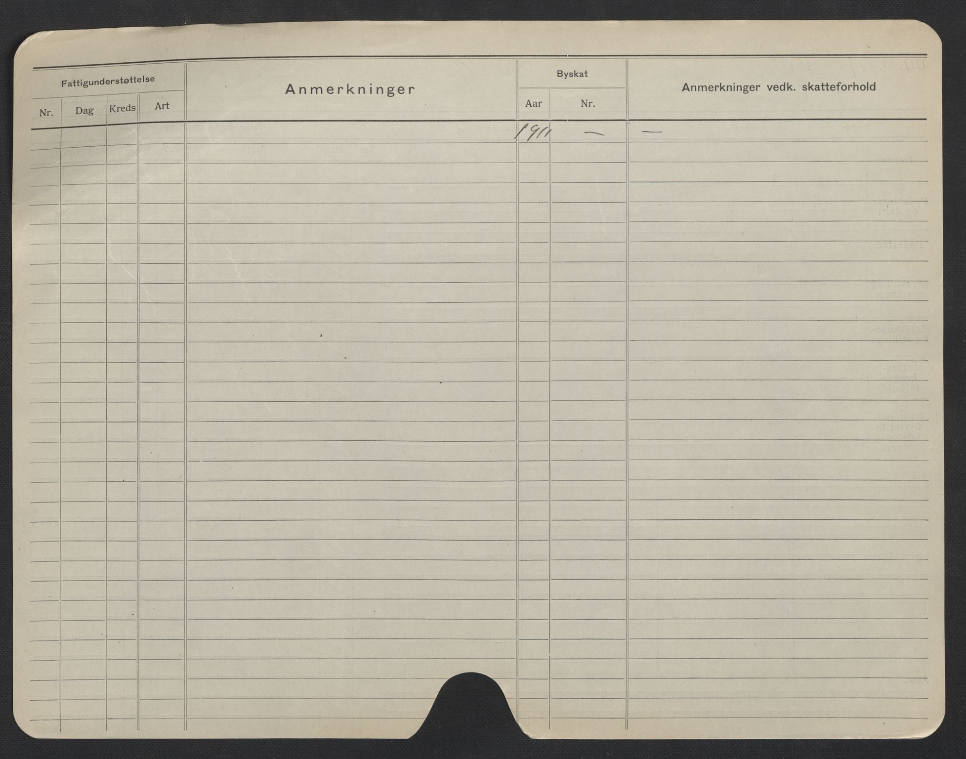 Oslo folkeregister, Registerkort, SAO/A-11715/F/Fa/Fac/L0006: Menn, 1906-1914, s. 1275b