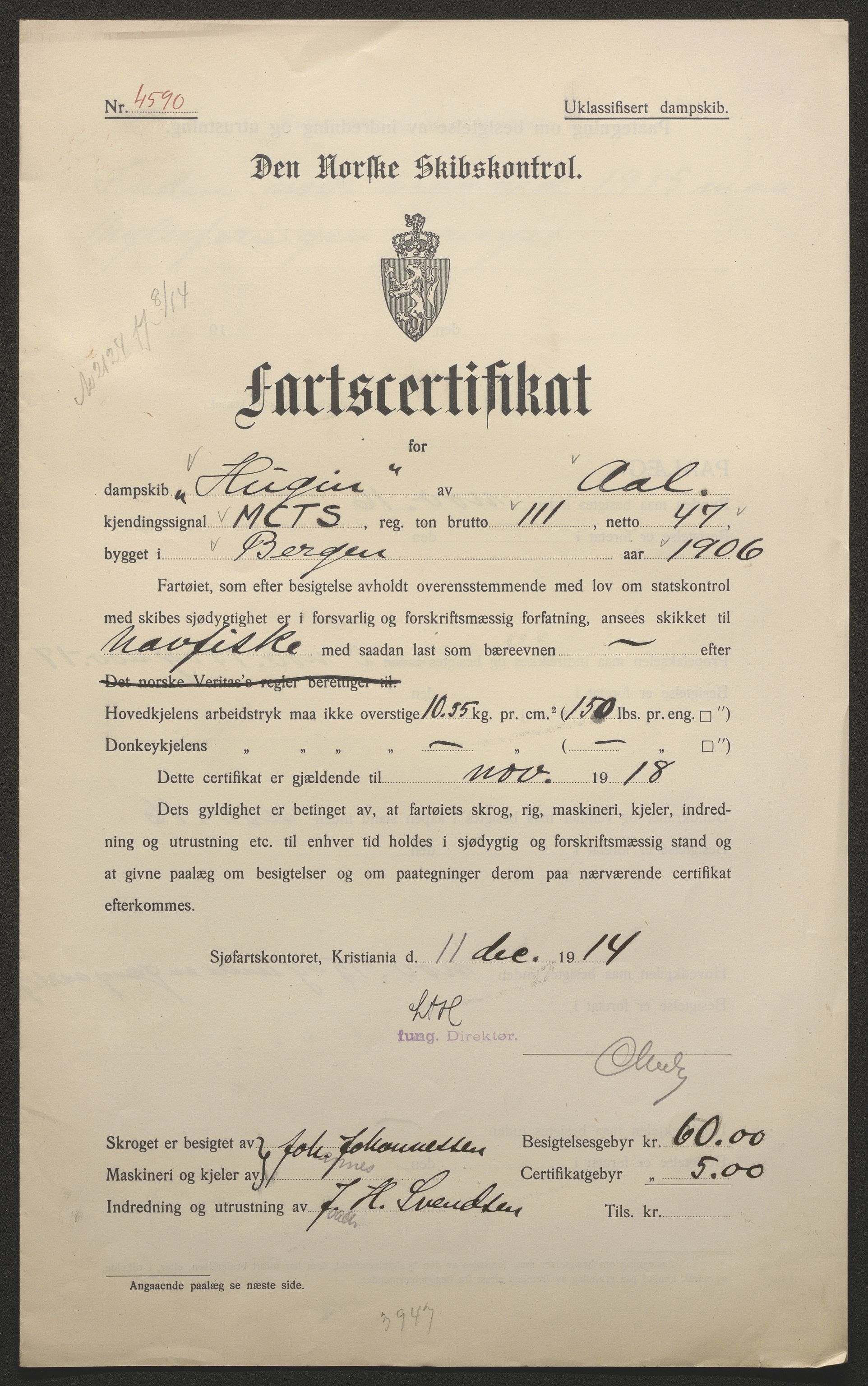 Sjøfartsdirektoratet med forløpere, skipsmapper slettede skip, AV/RA-S-4998/F/Fa/L0519: --, 1850-1922, s. 408
