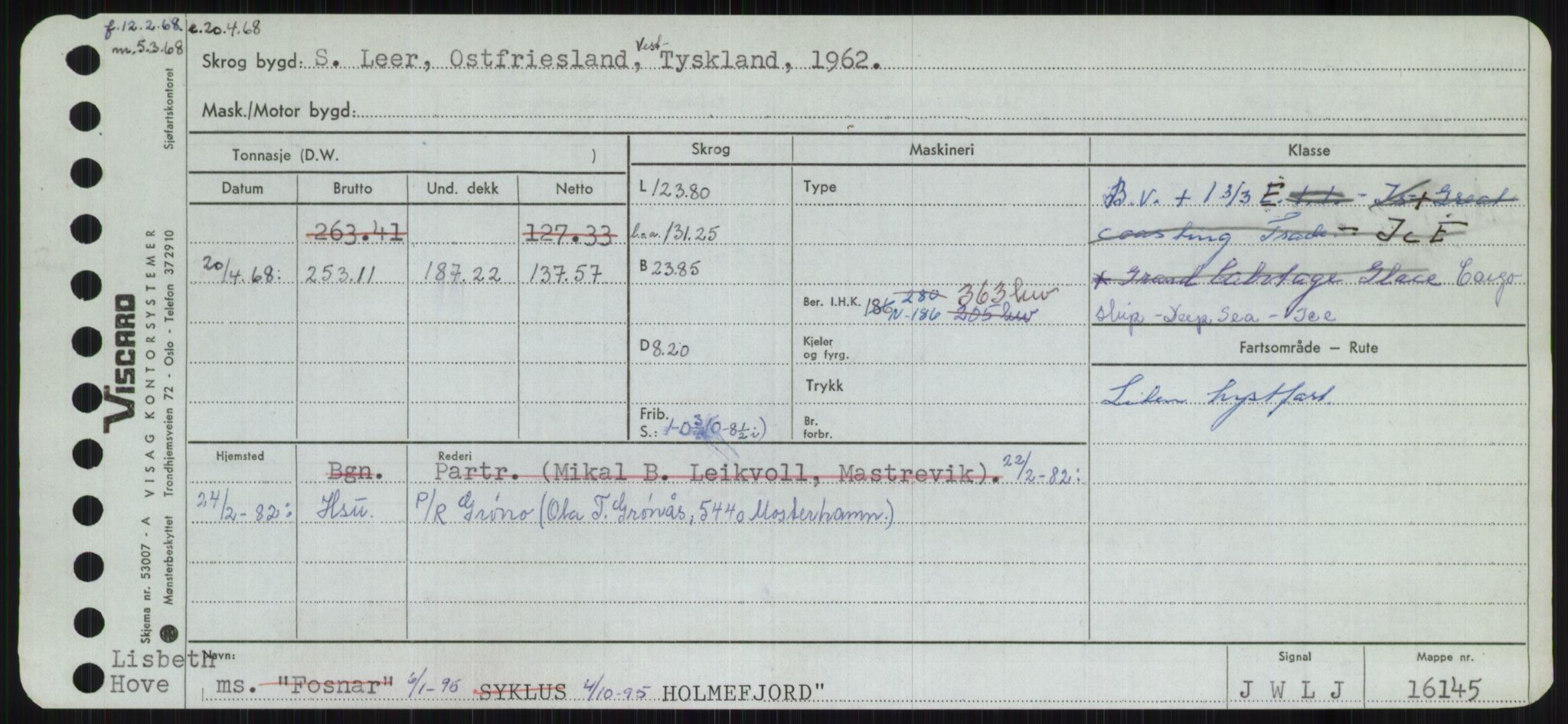 Sjøfartsdirektoratet med forløpere, Skipsmålingen, AV/RA-S-1627/H/Ha/L0003/0001: Fartøy, Hilm-Mar / Fartøy, Hilm-Kol, s. 55