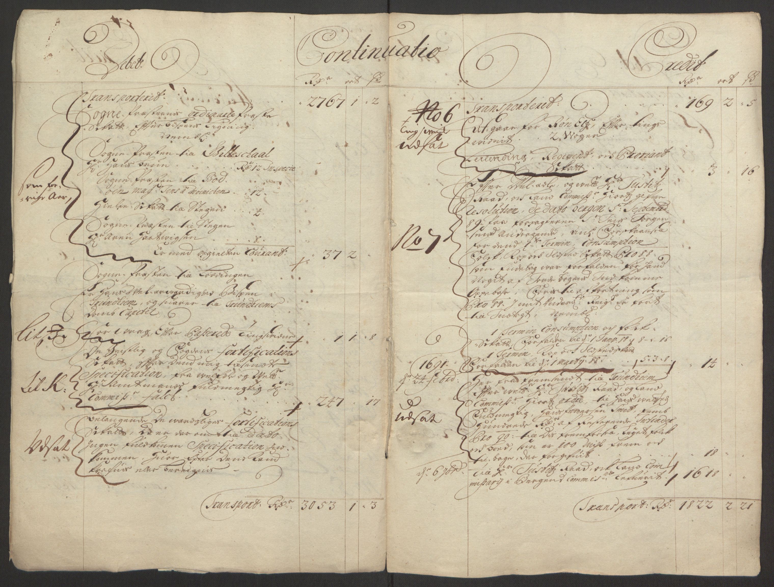 Rentekammeret inntil 1814, Reviderte regnskaper, Fogderegnskap, RA/EA-4092/R66/L4577: Fogderegnskap Salten, 1691-1693, s. 6