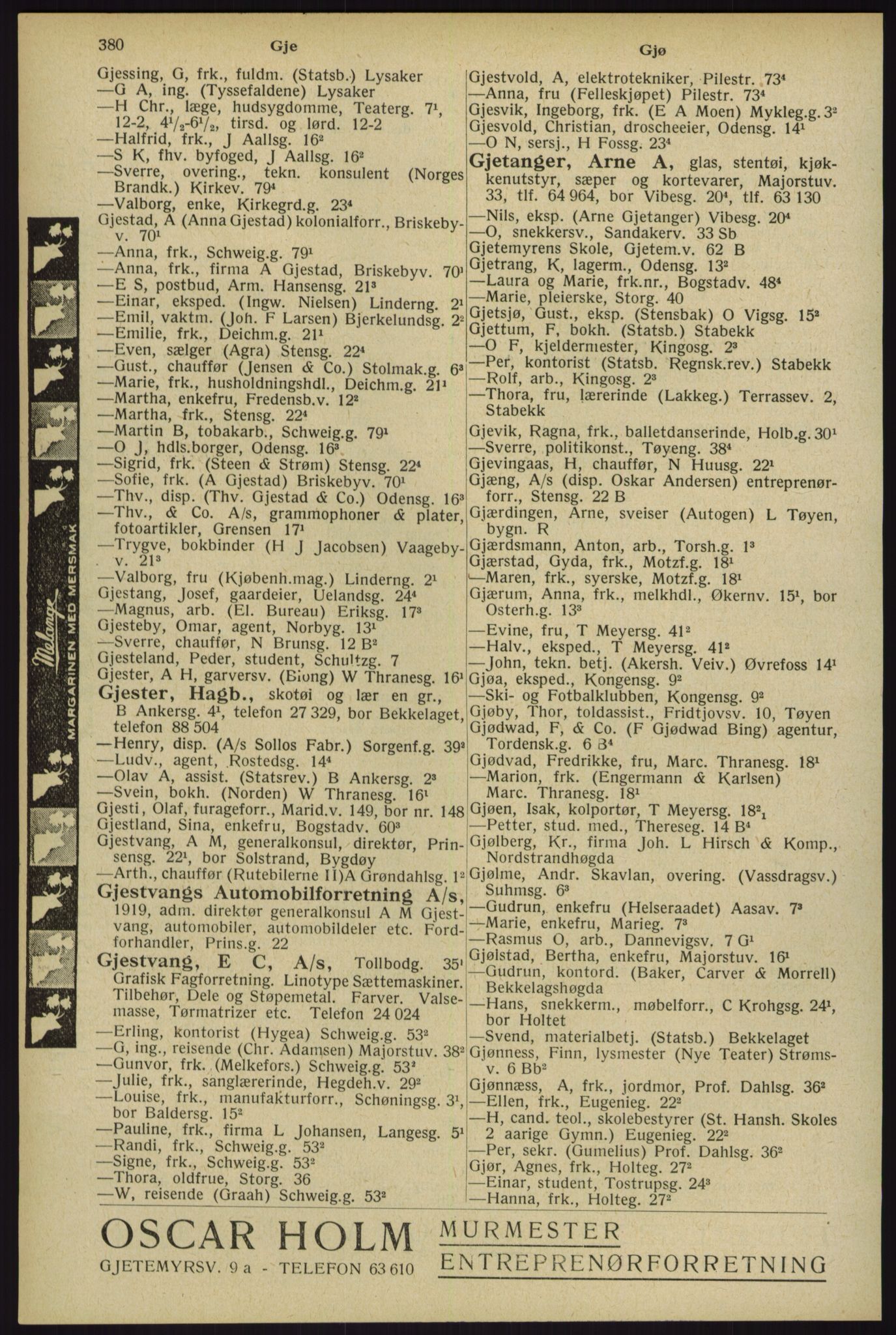 Kristiania/Oslo adressebok, PUBL/-, 1929, s. 380