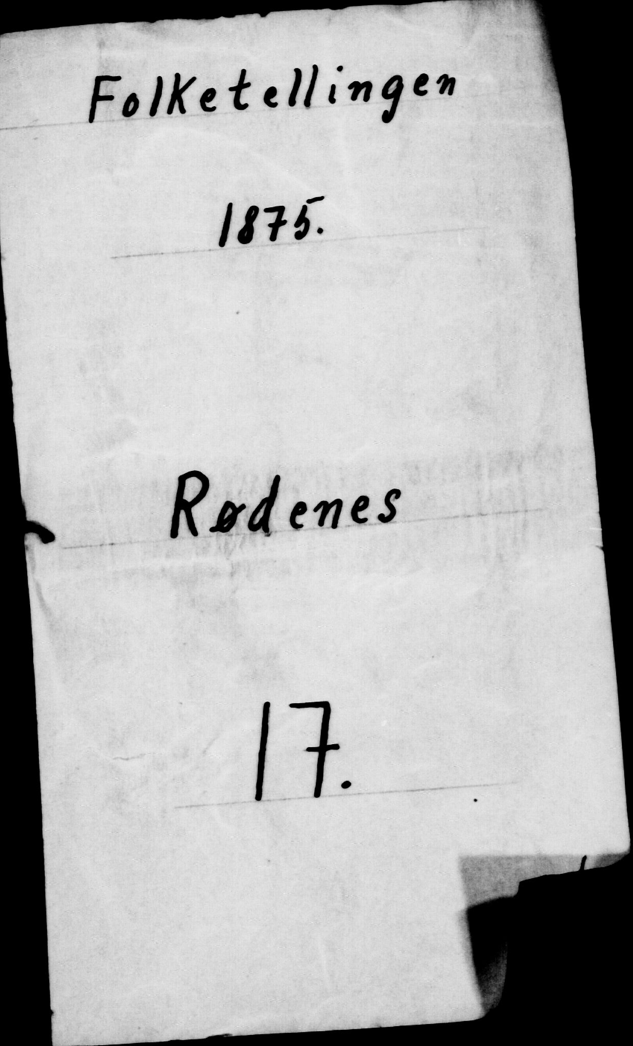 RA, Folketelling 1875 for 0120P Rødenes prestegjeld, 1875, s. 22