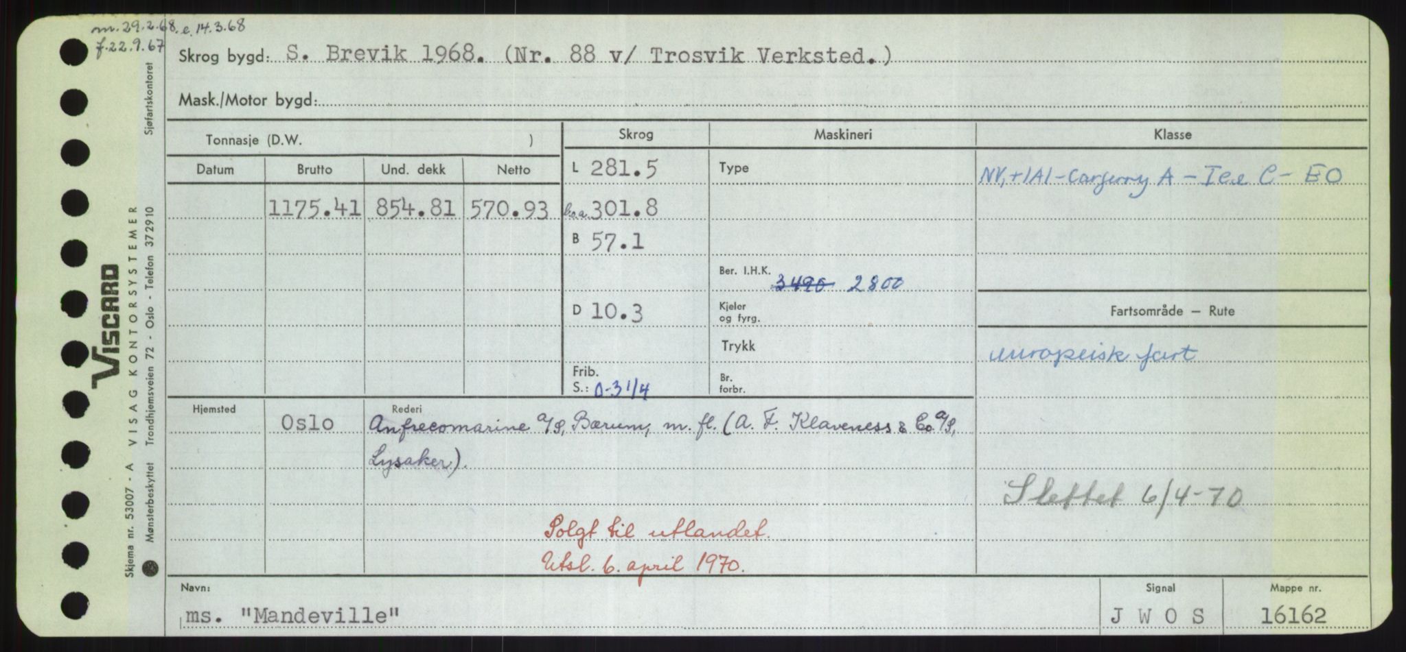 Sjøfartsdirektoratet med forløpere, Skipsmålingen, RA/S-1627/H/Hd/L0024: Fartøy, M-Mim, s. 165