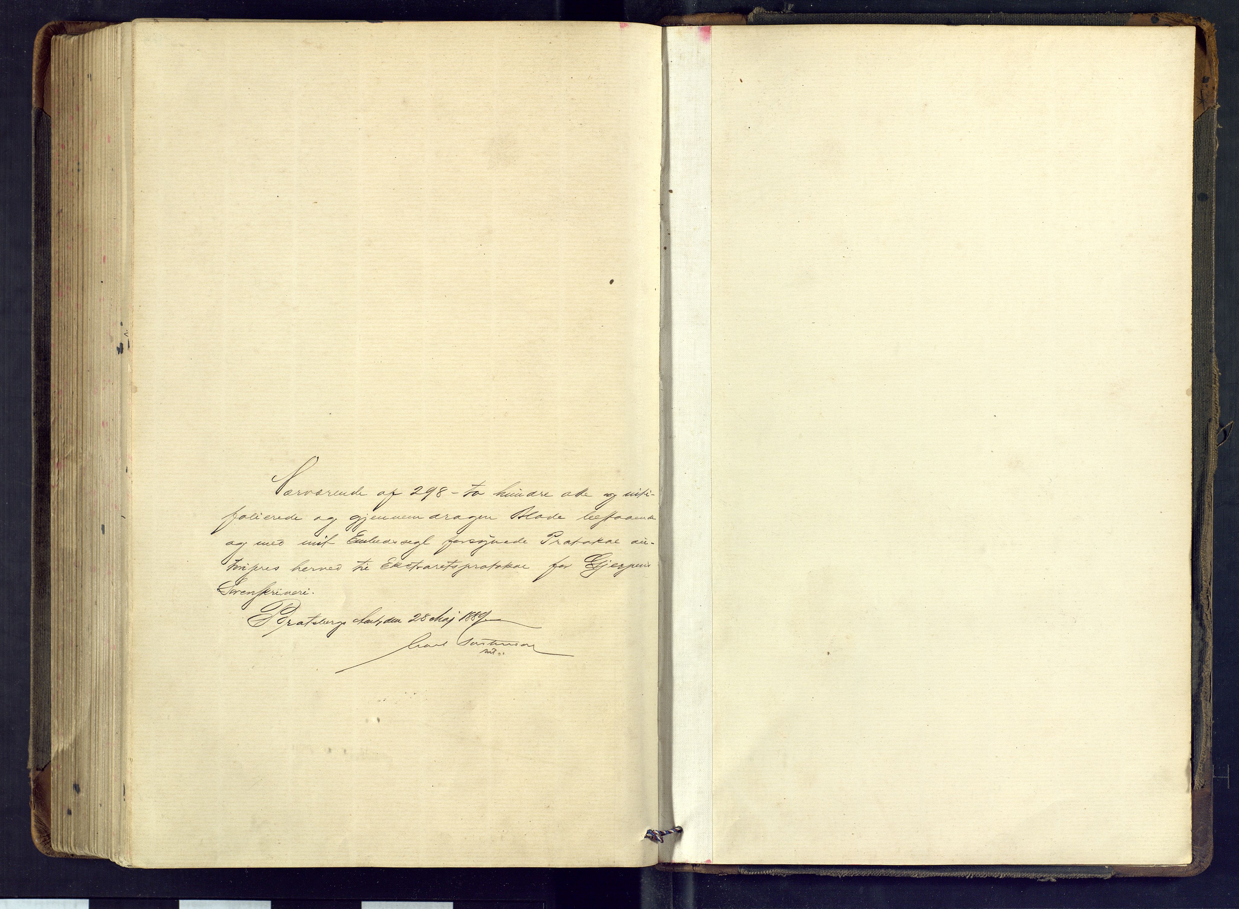 Gjerpen sorenskriveri, SAKO/A-216/F/Fb/L0013: Ekstrarettsprotokoll, 1889-1896
