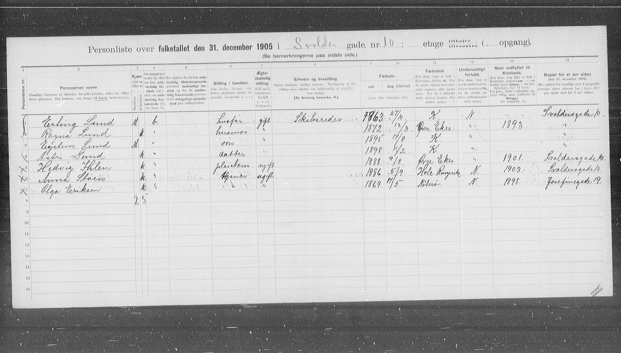 OBA, Kommunal folketelling 31.12.1905 for Kristiania kjøpstad, 1905, s. 55521