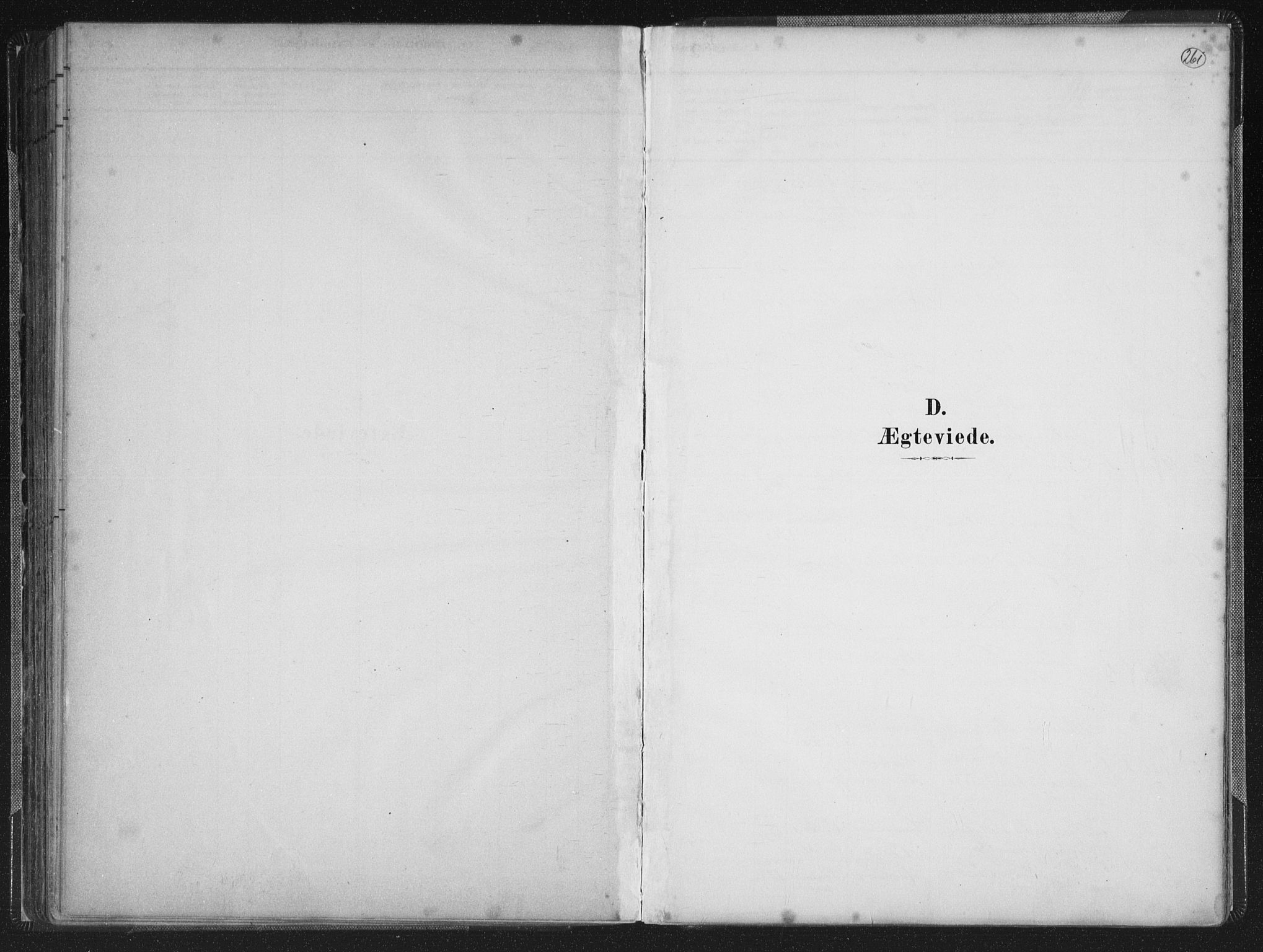 Mandal sokneprestkontor, SAK/1111-0030/F/Fb/Fba/L0011: Klokkerbok nr. B 5, 1880-1898, s. 261