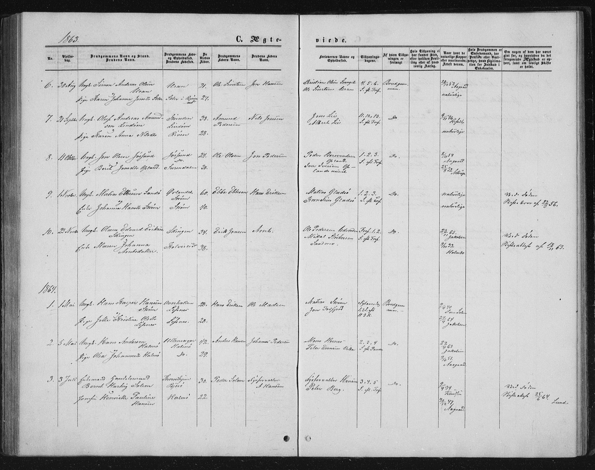 Ministerialprotokoller, klokkerbøker og fødselsregistre - Nord-Trøndelag, SAT/A-1458/771/L0595: Ministerialbok nr. 771A02, 1840-1869