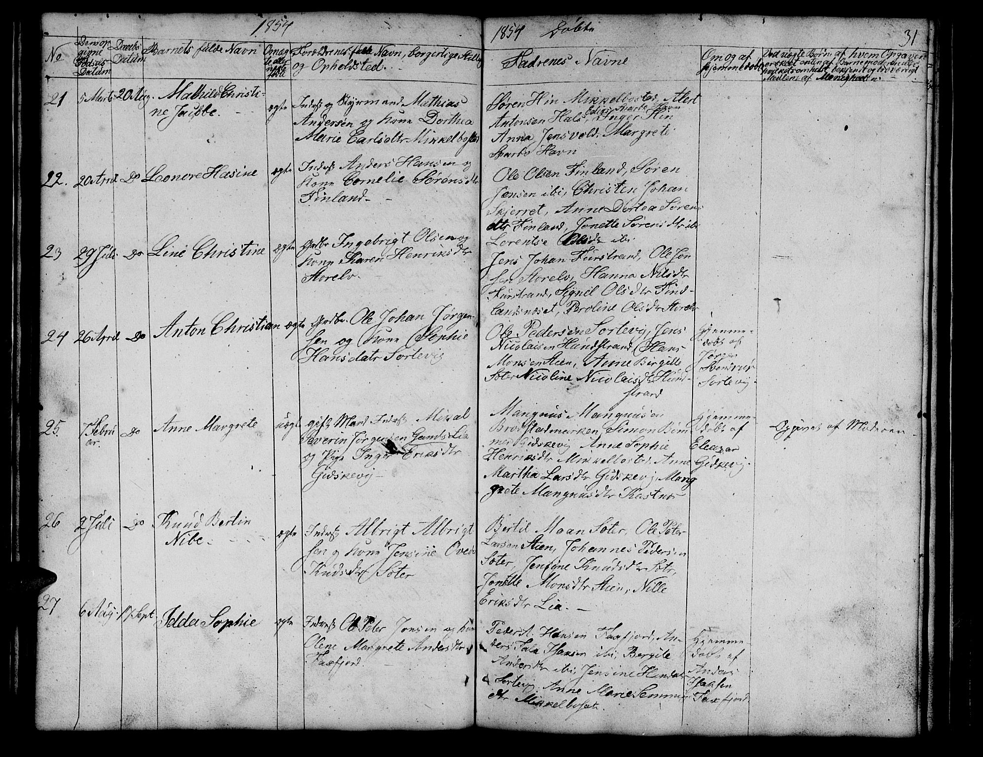 Tranøy sokneprestkontor, AV/SATØ-S-1313/I/Ia/Iab/L0011klokker: Klokkerbok nr. 11, 1845-1859, s. 31