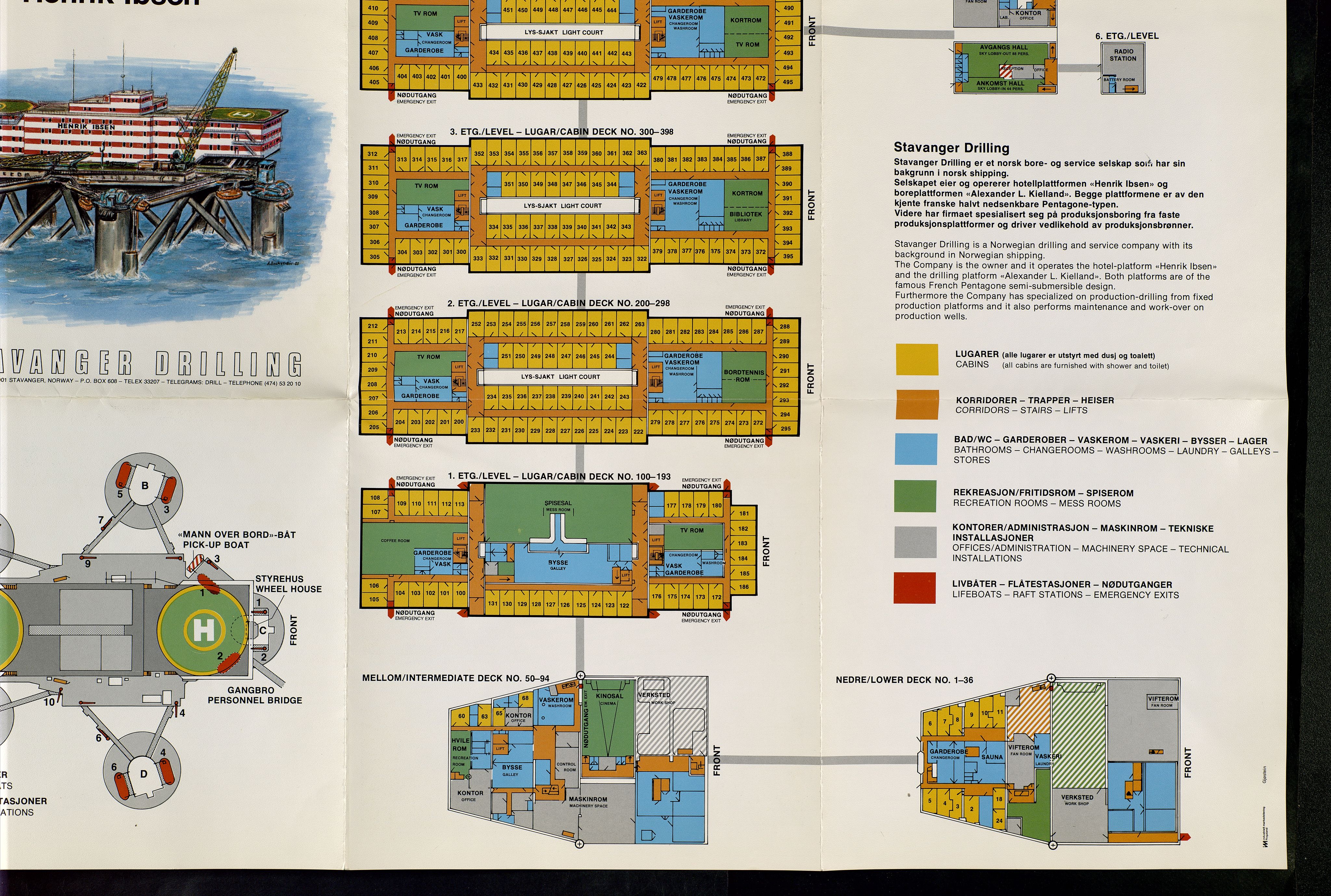 Pa 1503 - Stavanger Drilling AS, AV/SAST-A-101906/2/E/Ec/Eca/L0004: Sak og korrespondanse, 1973-1982