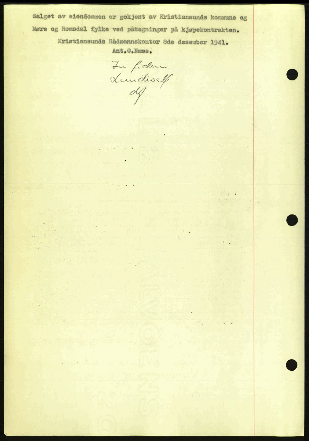 Kristiansund byfogd, AV/SAT-A-4587/A/27: Pantebok nr. 34, 1941-1945, Dagboknr: 104/1942