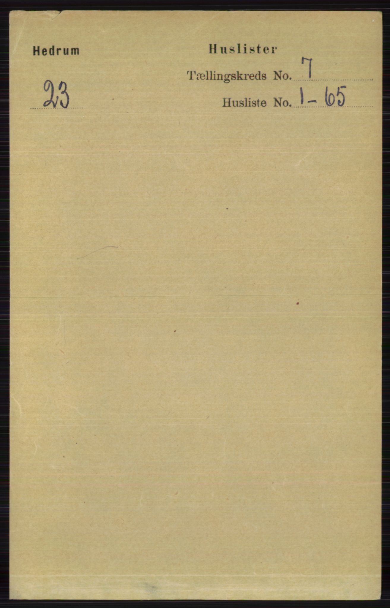 RA, Folketelling 1891 for 0727 Hedrum herred, 1891, s. 2944