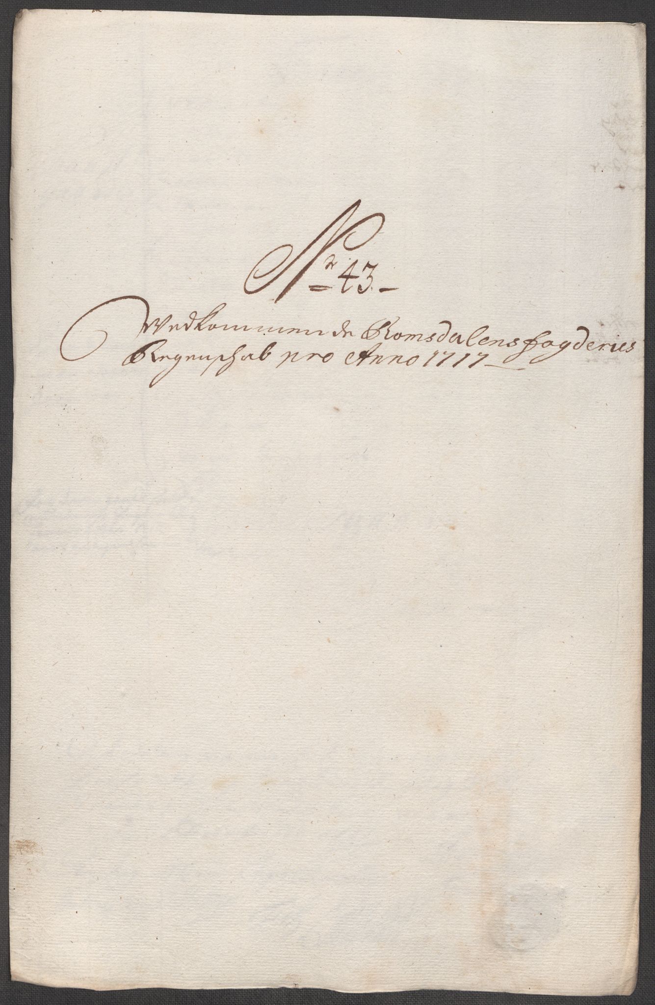 Rentekammeret inntil 1814, Reviderte regnskaper, Fogderegnskap, RA/EA-4092/R55/L3664: Fogderegnskap Romsdal, 1717, s. 227