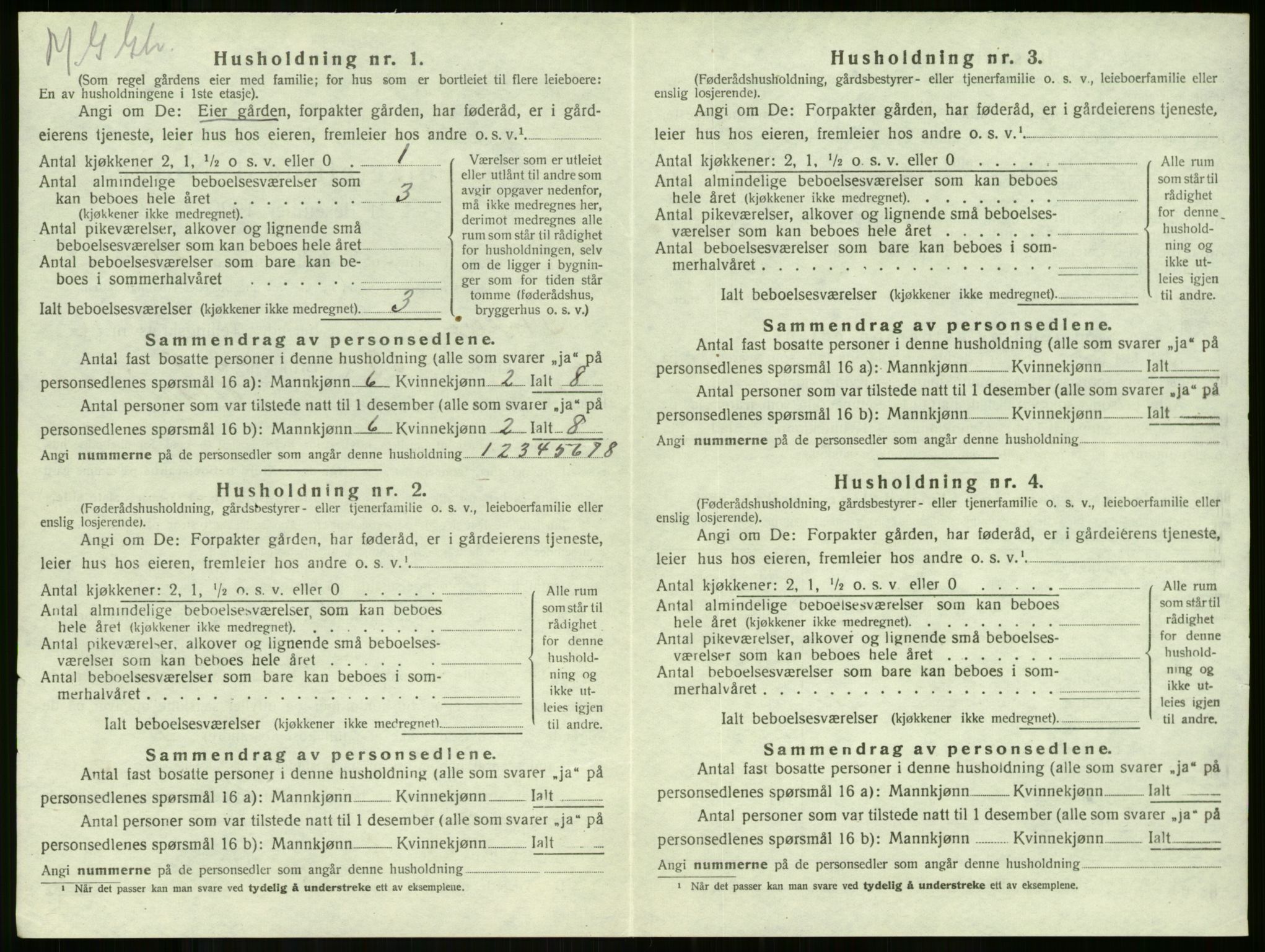 SAKO, Folketelling 1920 for 0720 Stokke herred, 1920, s. 1127