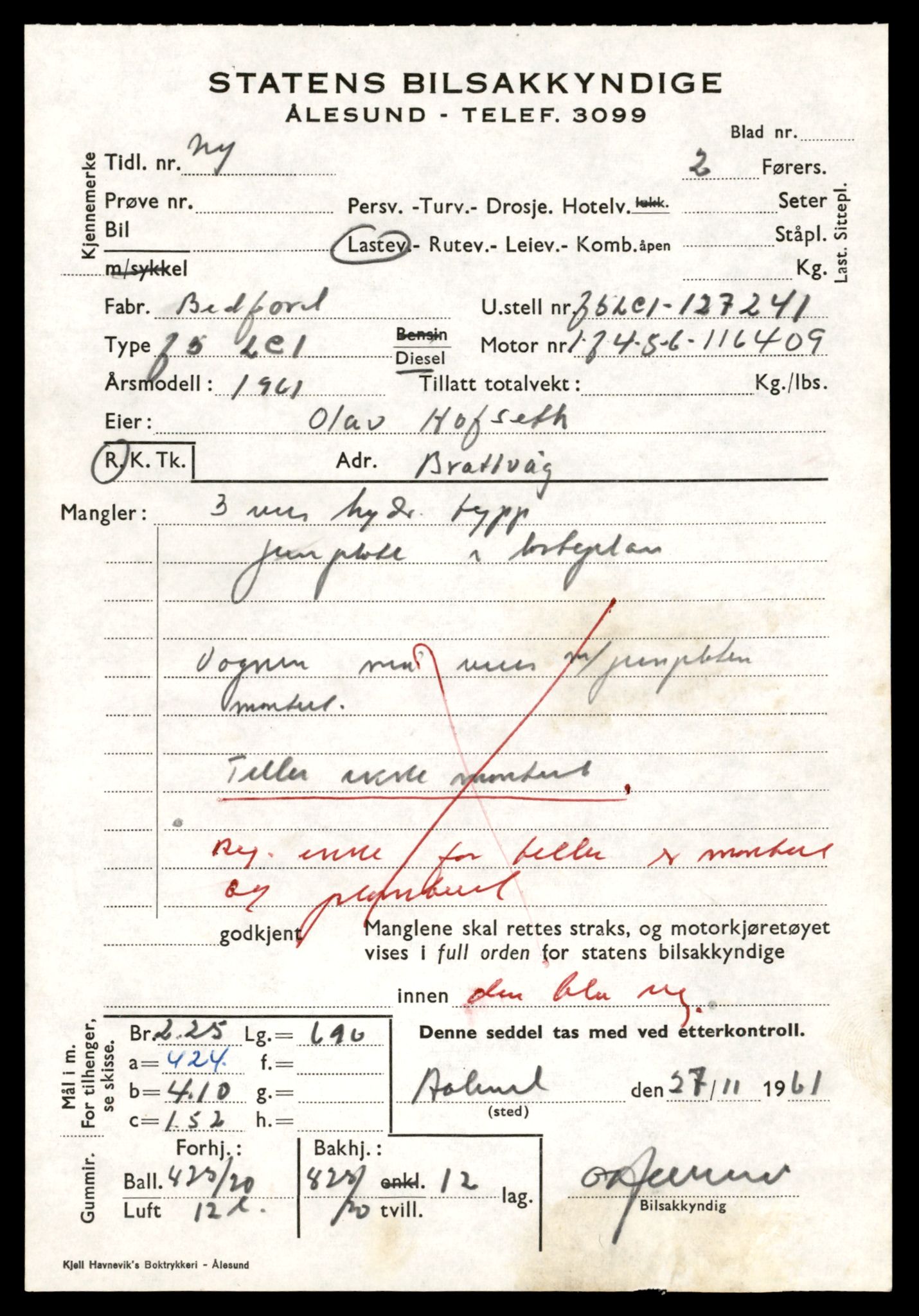 Møre og Romsdal vegkontor - Ålesund trafikkstasjon, AV/SAT-A-4099/F/Fe/L0033: Registreringskort for kjøretøy T 12151 - T 12474, 1927-1998, s. 1103