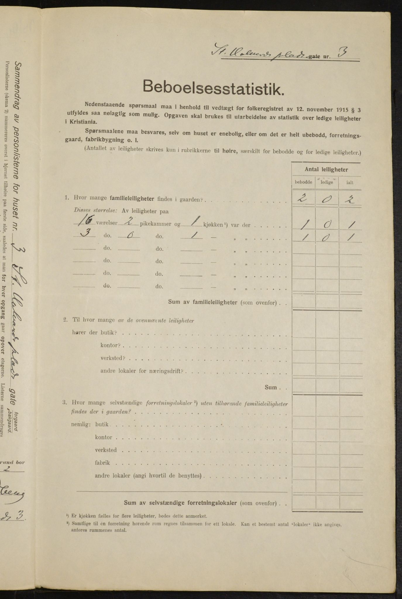 OBA, Kommunal folketelling 1.2.1916 for Kristiania, 1916, s. 90155