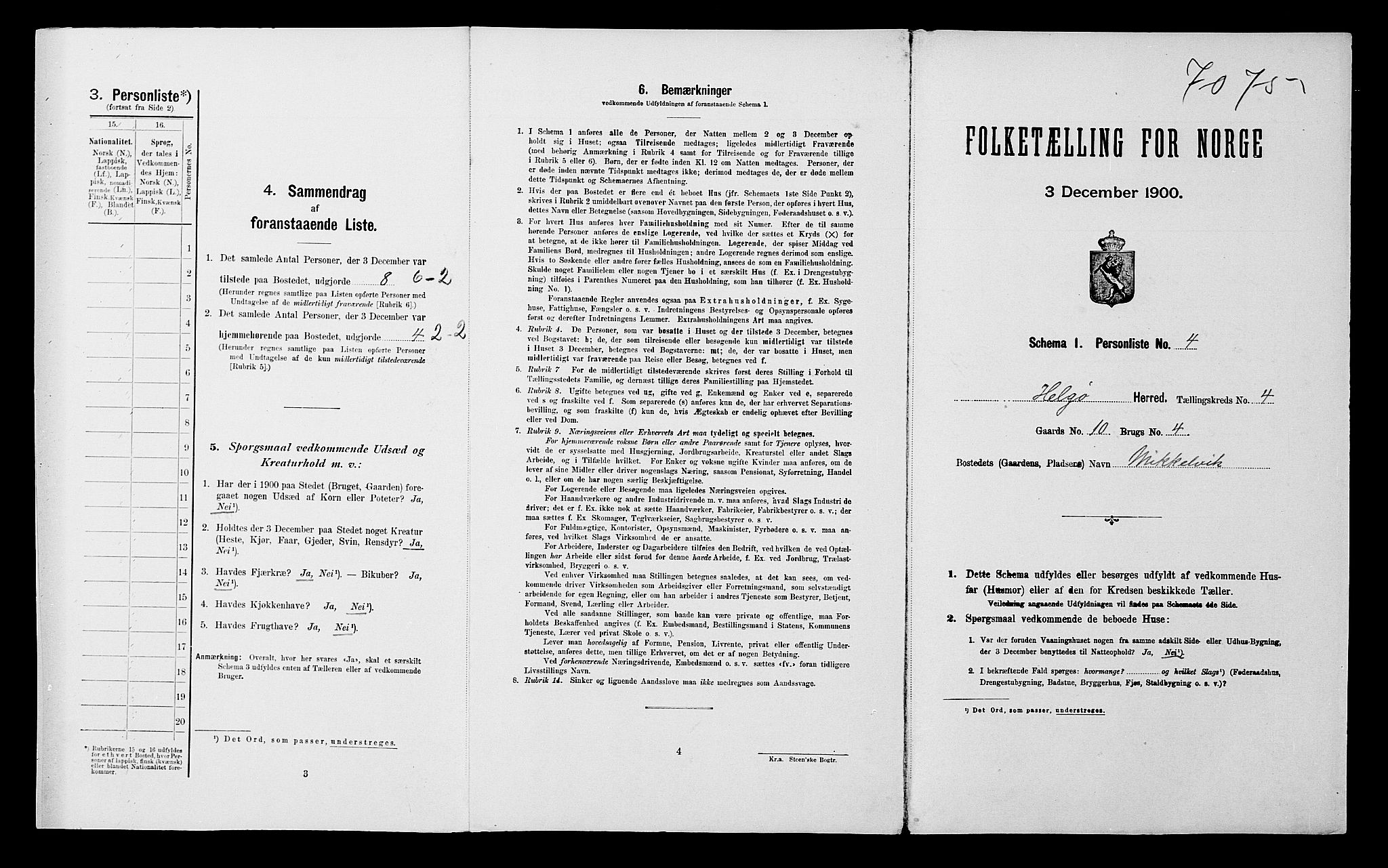 SATØ, Folketelling 1900 for 1935 Helgøy herred, 1900, s. 232