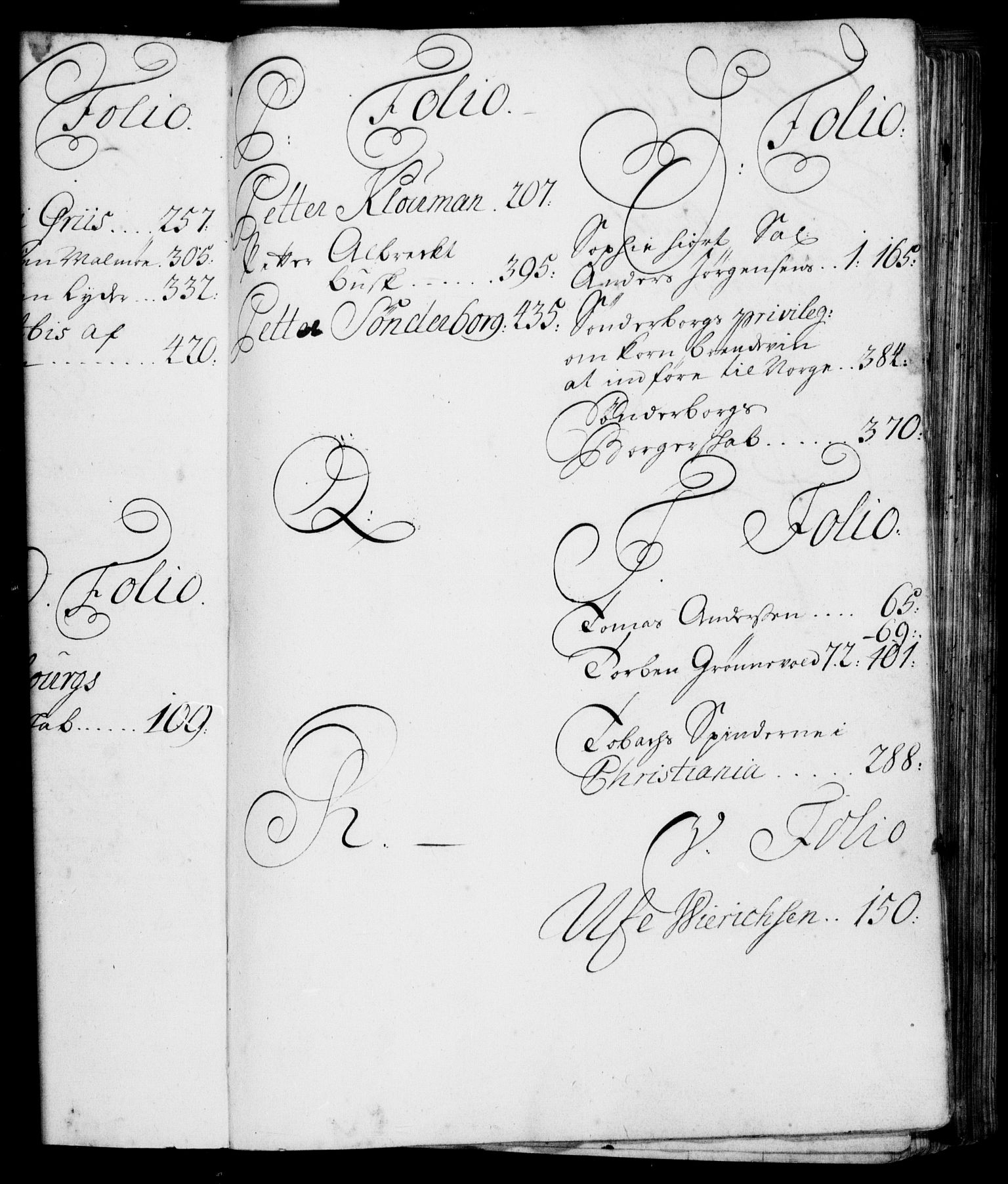Rentekammeret, Kammerkanselliet, RA/EA-3111/G/Gf/Gfa/L0001: Resolusjonsprotokoll med register (merket RK 52.1), 1695-1706