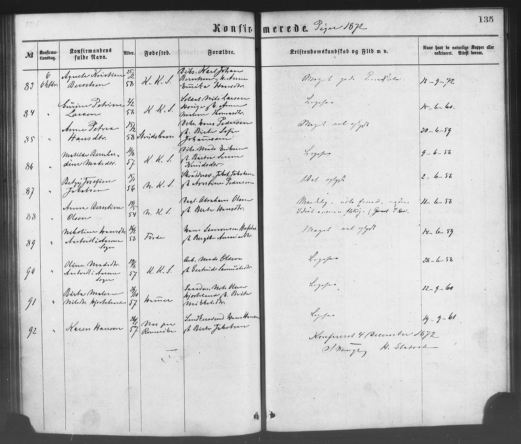 Korskirken sokneprestembete, SAB/A-76101/H/Haa/L0028: Ministerialbok nr. C 4, 1868-1879, s. 135