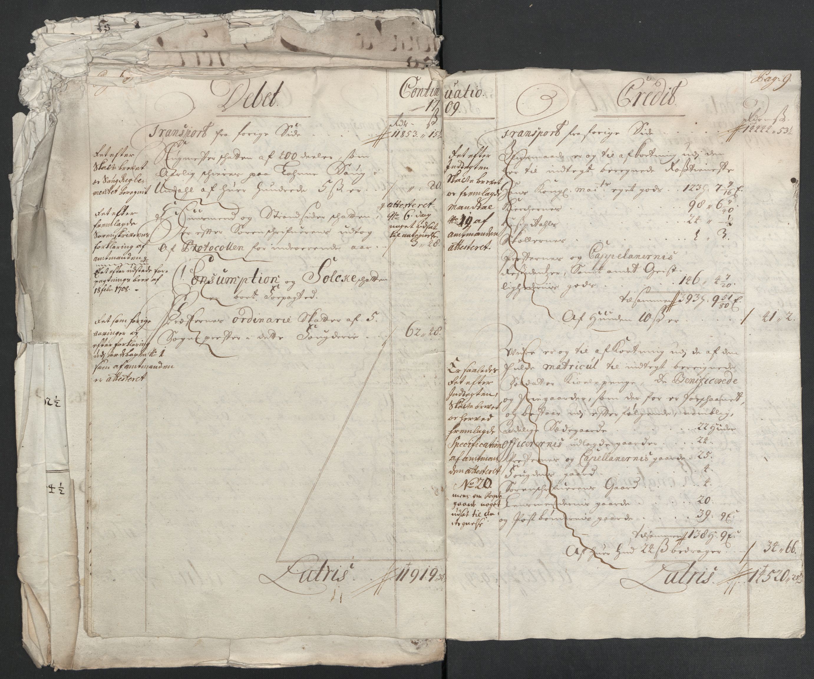 Rentekammeret inntil 1814, Reviderte regnskaper, Fogderegnskap, AV/RA-EA-4092/R43/L2552: Fogderegnskap Lista og Mandal, 1705-1709, s. 219