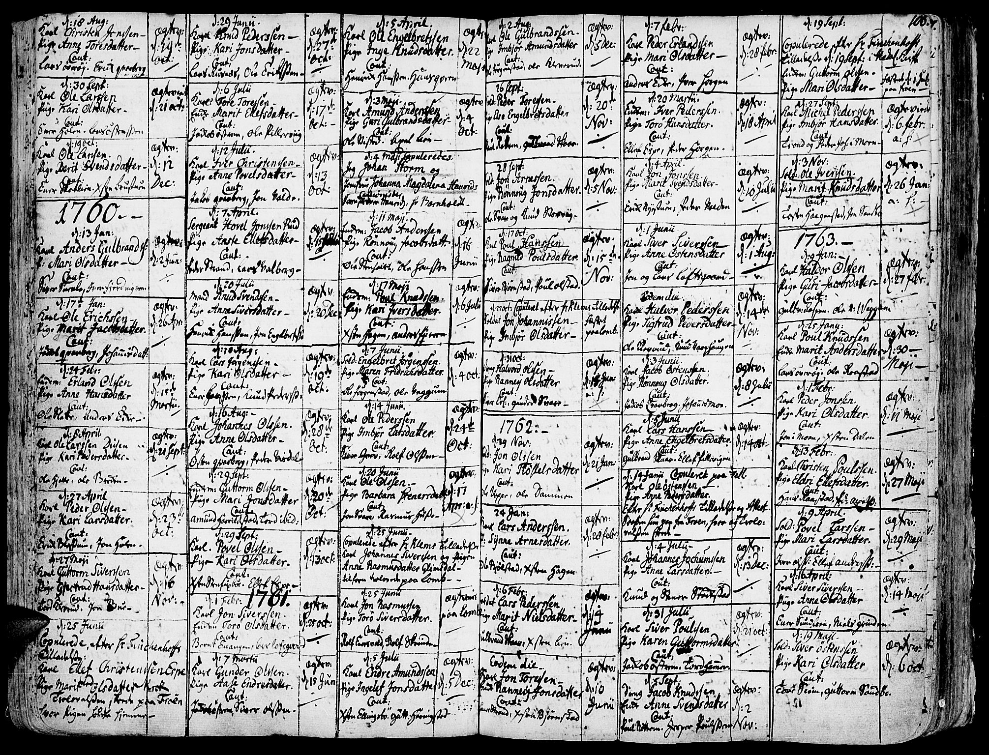 Vågå prestekontor, AV/SAH-PREST-076/H/Ha/Haa/L0001: Ministerialbok nr. 1, 1739-1810, s. 106