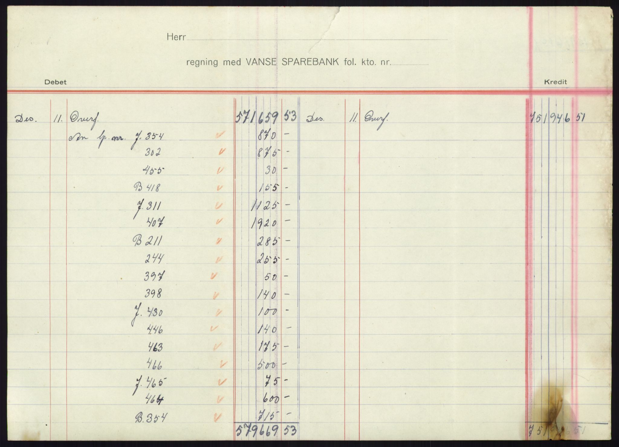 Forsvarsdepartementet, 10. kontor / Oppgjørskontoret, AV/RA-RAFA-1225/D/Db/L0180: Lista oppgjørskontor, 1942-1952, s. 2115