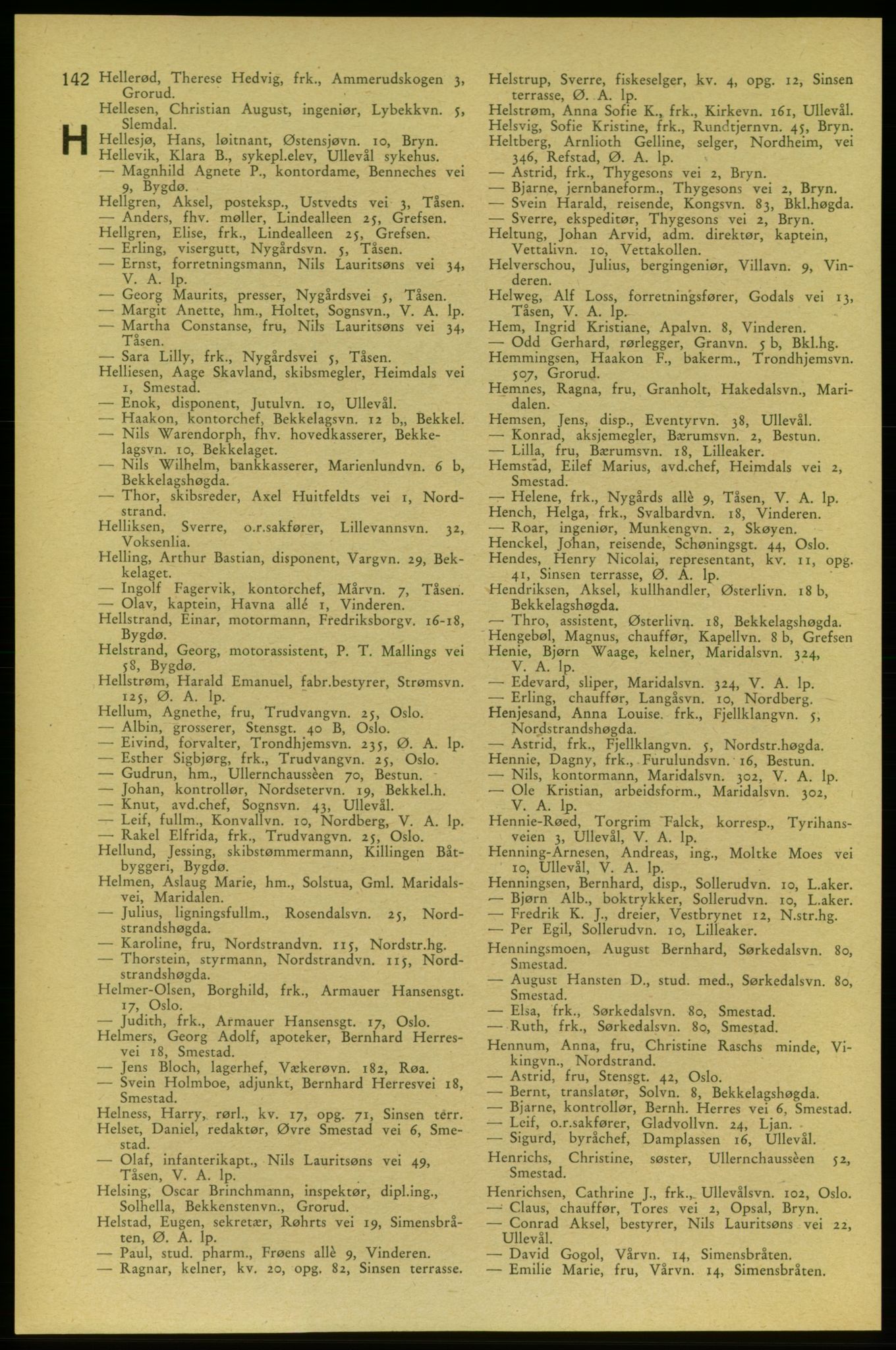 Aker adressebok/adressekalender, PUBL/001/A/006: Aker adressebok, 1937-1938, s. 142