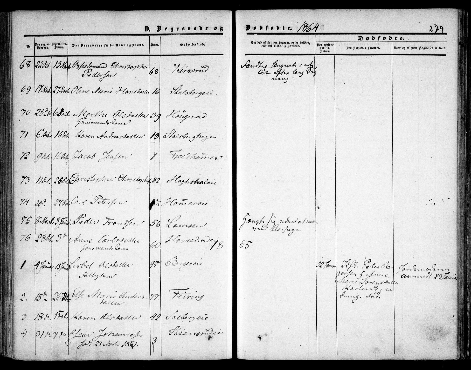 Skedsmo prestekontor Kirkebøker, SAO/A-10033a/F/Fa/L0010: Ministerialbok nr. I 10, 1854-1865, s. 279