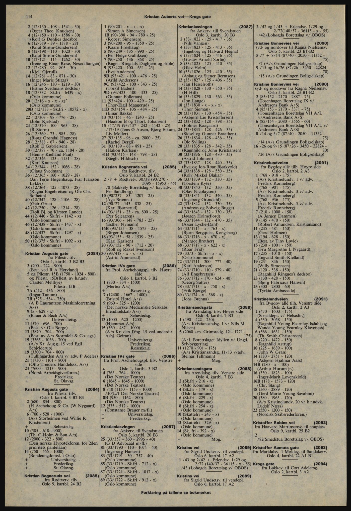 Kristiania/Oslo adressebok, PUBL/-, 1978-1979, s. 114