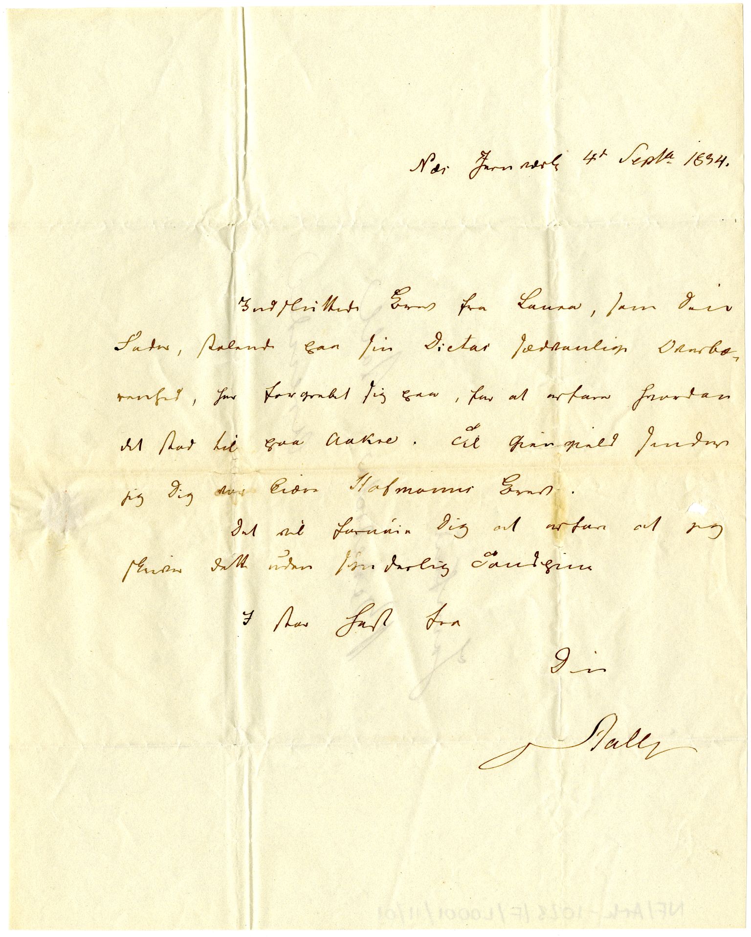 Diderik Maria Aalls brevsamling, NF/Ark-1023/F/L0001: D.M. Aalls brevsamling. A - B, 1738-1889, s. 73
