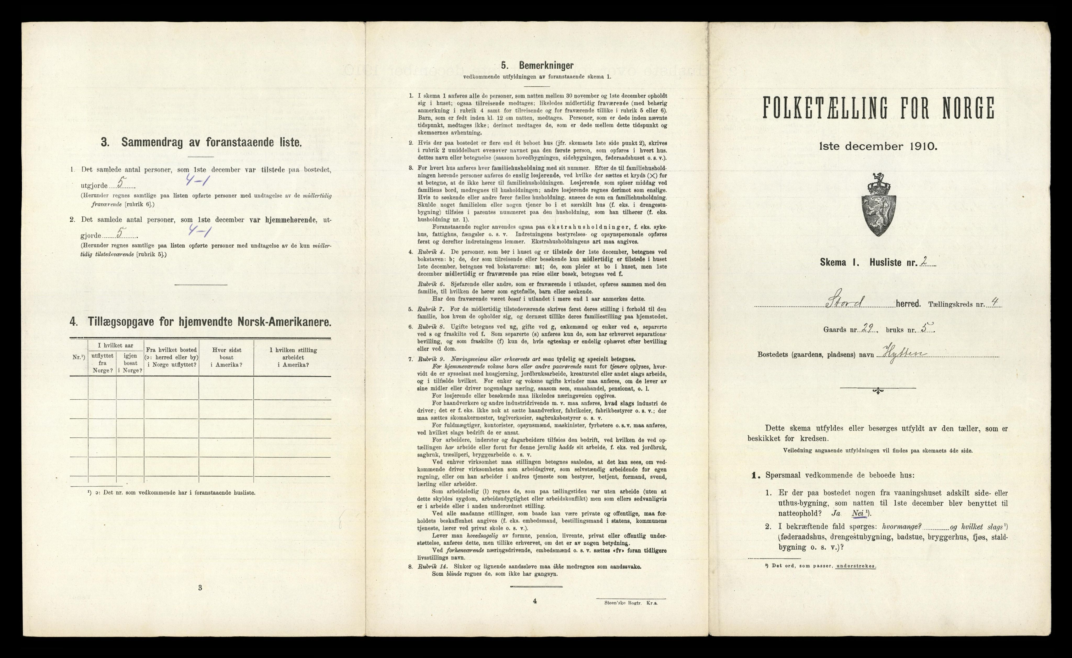 RA, Folketelling 1910 for 1221 Stord herred, 1910, s. 515