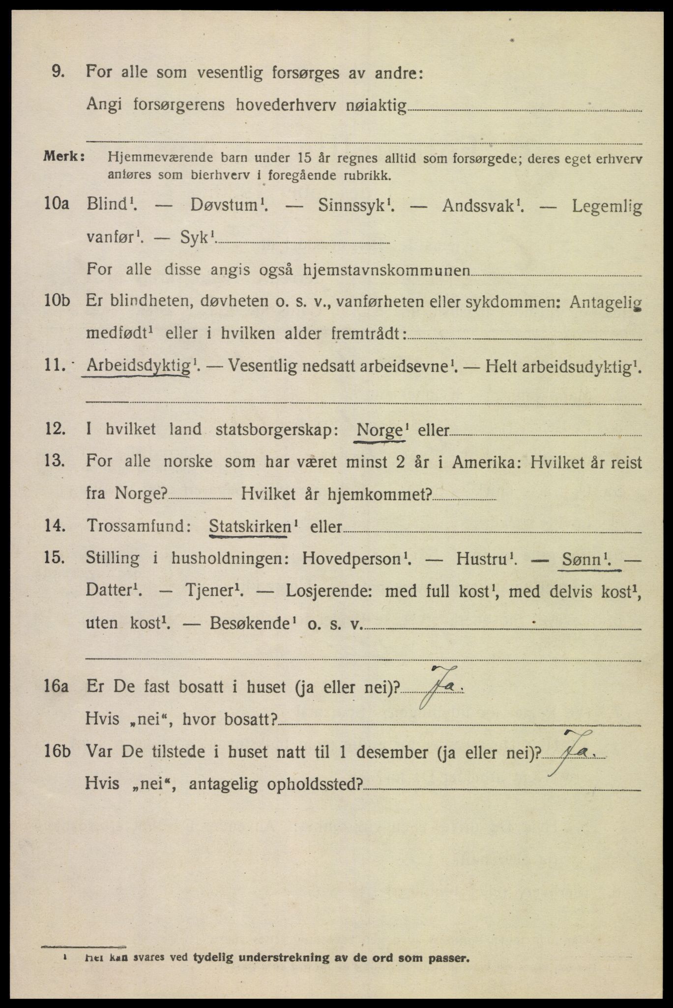 SAK, Folketelling 1920 for 1025 Grindheim herred, 1920, s. 1874