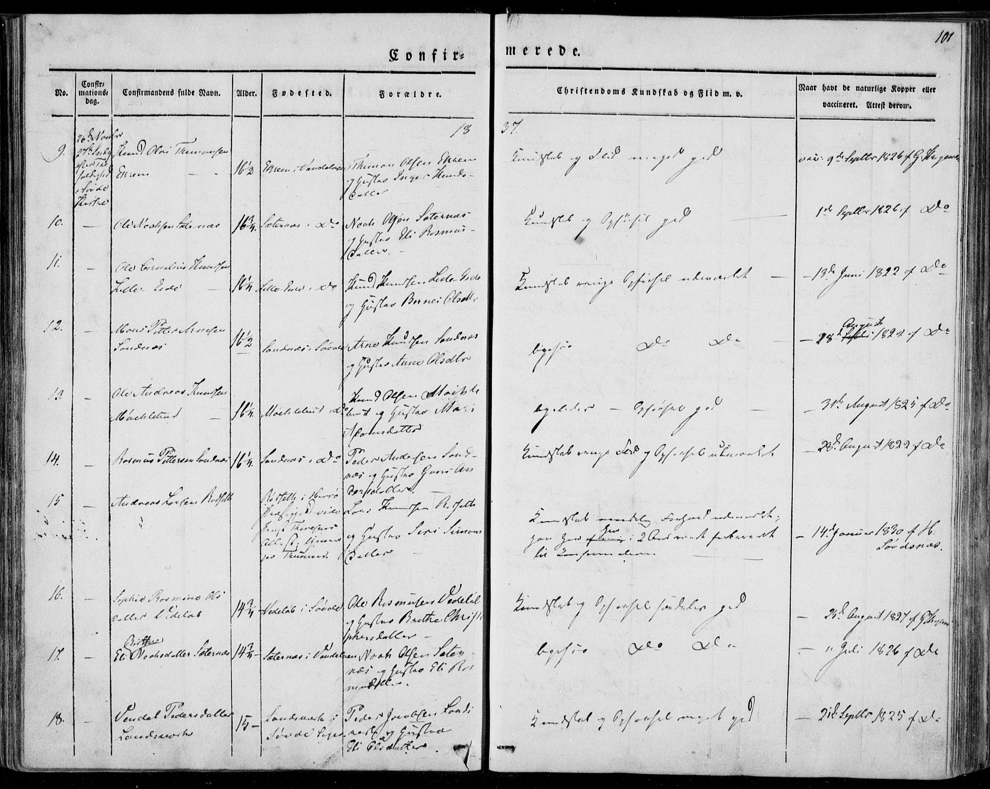 Ministerialprotokoller, klokkerbøker og fødselsregistre - Møre og Romsdal, AV/SAT-A-1454/501/L0005: Ministerialbok nr. 501A05, 1831-1844, s. 101