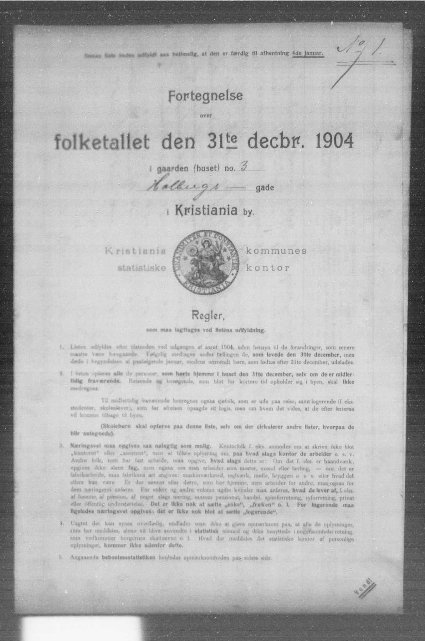 OBA, Kommunal folketelling 31.12.1904 for Kristiania kjøpstad, 1904, s. 7756