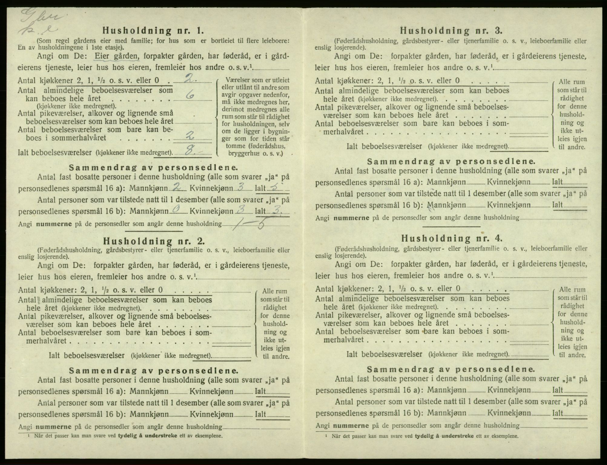 SAB, Folketelling 1920 for 1217 Valestrand herred, 1920, s. 365