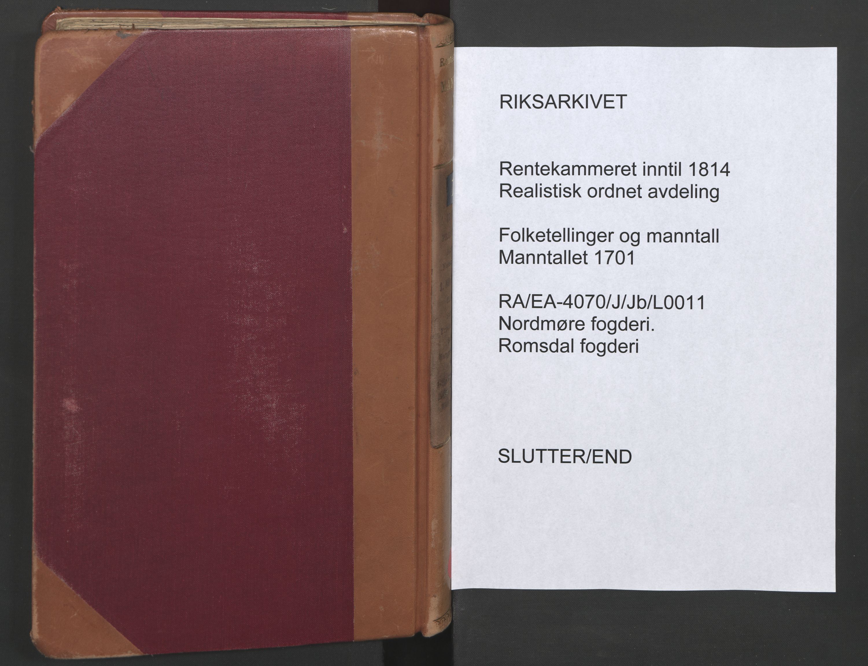 RA, Manntallet 1701, nr. 11: Nordmøre fogderi og Romsdal fogderi, 1701, s. 256-257