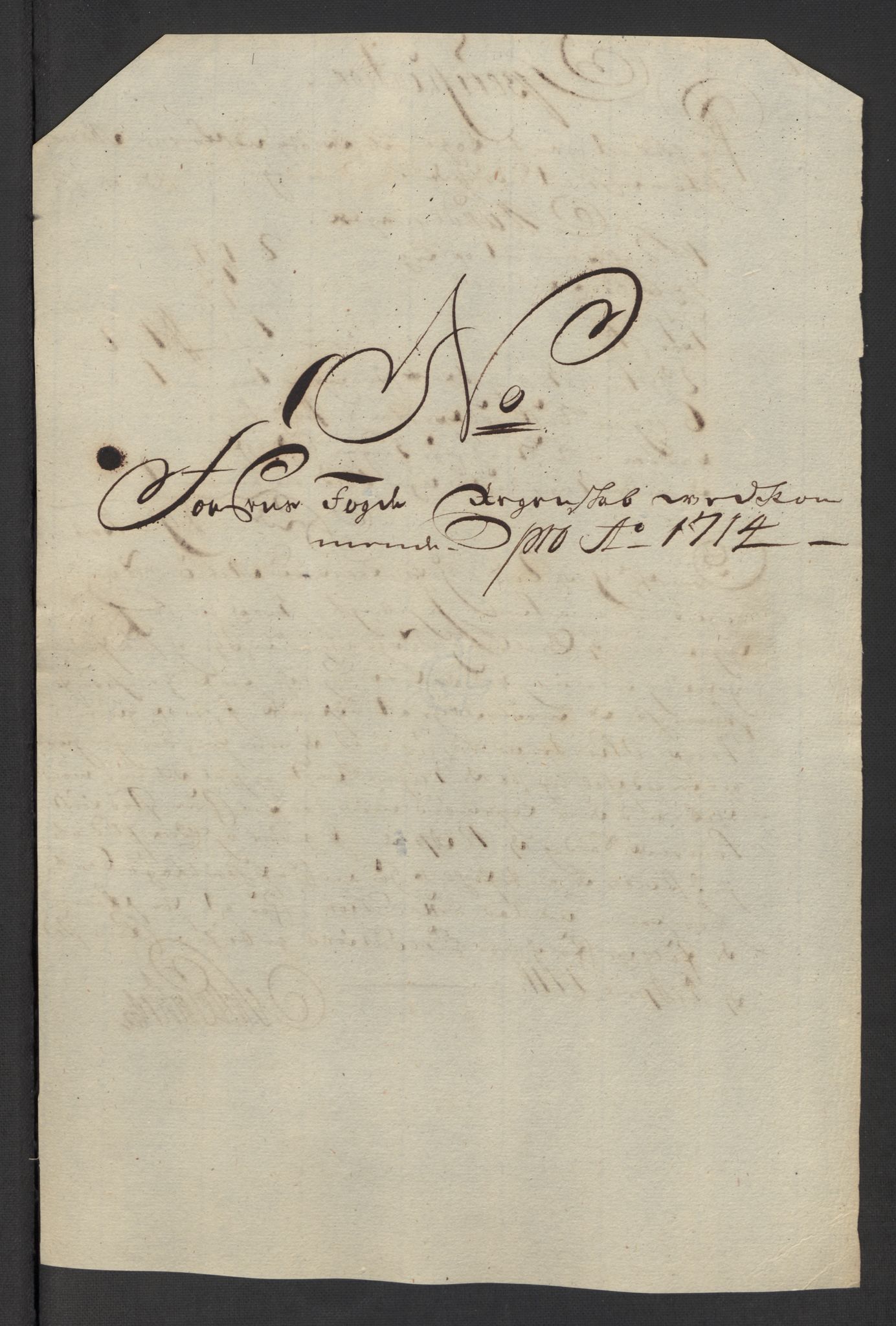 Rentekammeret inntil 1814, Reviderte regnskaper, Fogderegnskap, AV/RA-EA-4092/R57/L3862: Fogderegnskap Fosen, 1714, s. 303