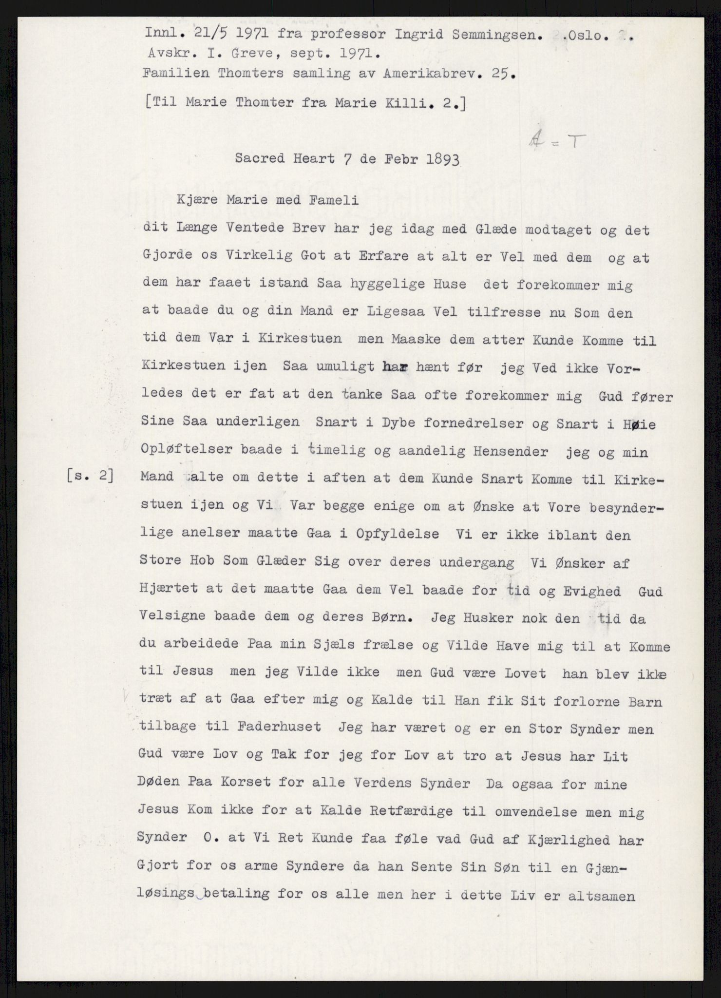 Samlinger til kildeutgivelse, Amerikabrevene, AV/RA-EA-4057/F/L0015: Innlån fra Oppland: Sæteren - Vigerust, 1838-1914, s. 431