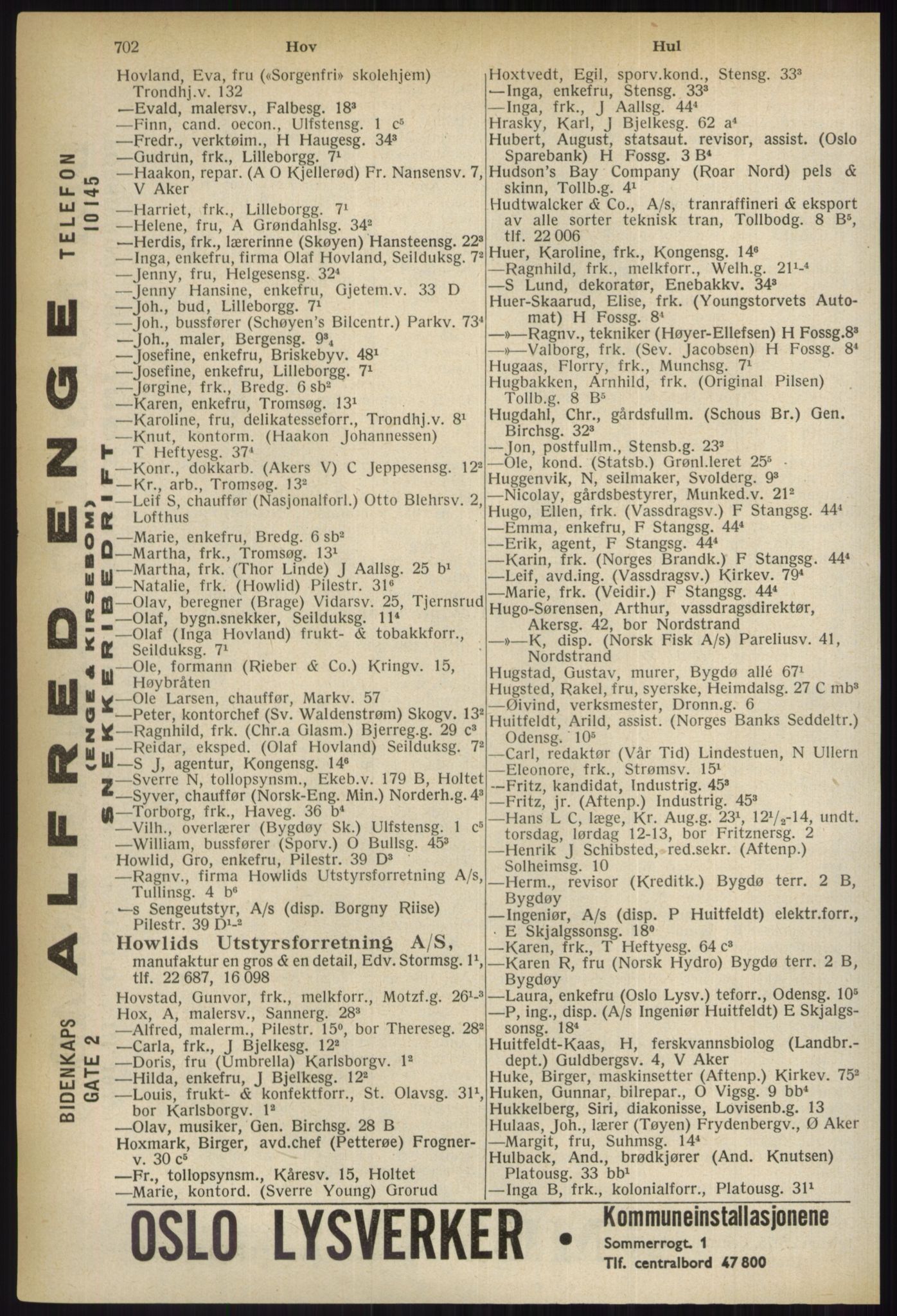 Kristiania/Oslo adressebok, PUBL/-, 1937, s. 702